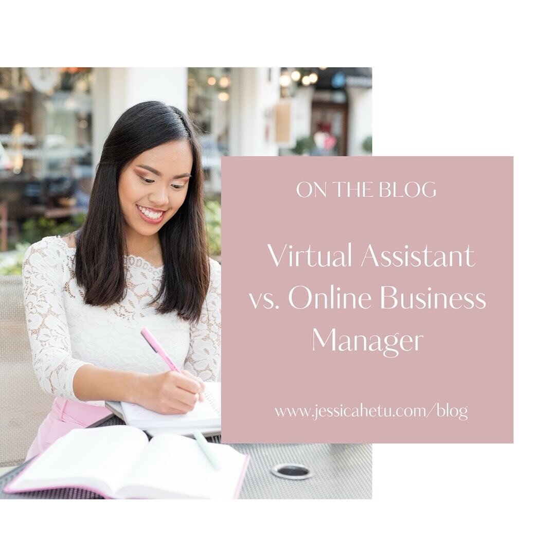 Let&rsquo;s start this week off with a ✨new blog post! ✨
⠀⠀⠀⠀⠀⠀⠀⠀⠀
You may have heard the terms &ldquo;virtual assistant&rdquo; and &ldquo;online business manager&rdquo; before, but what are these roles exactly and what&rsquo;s the difference? We&rsq