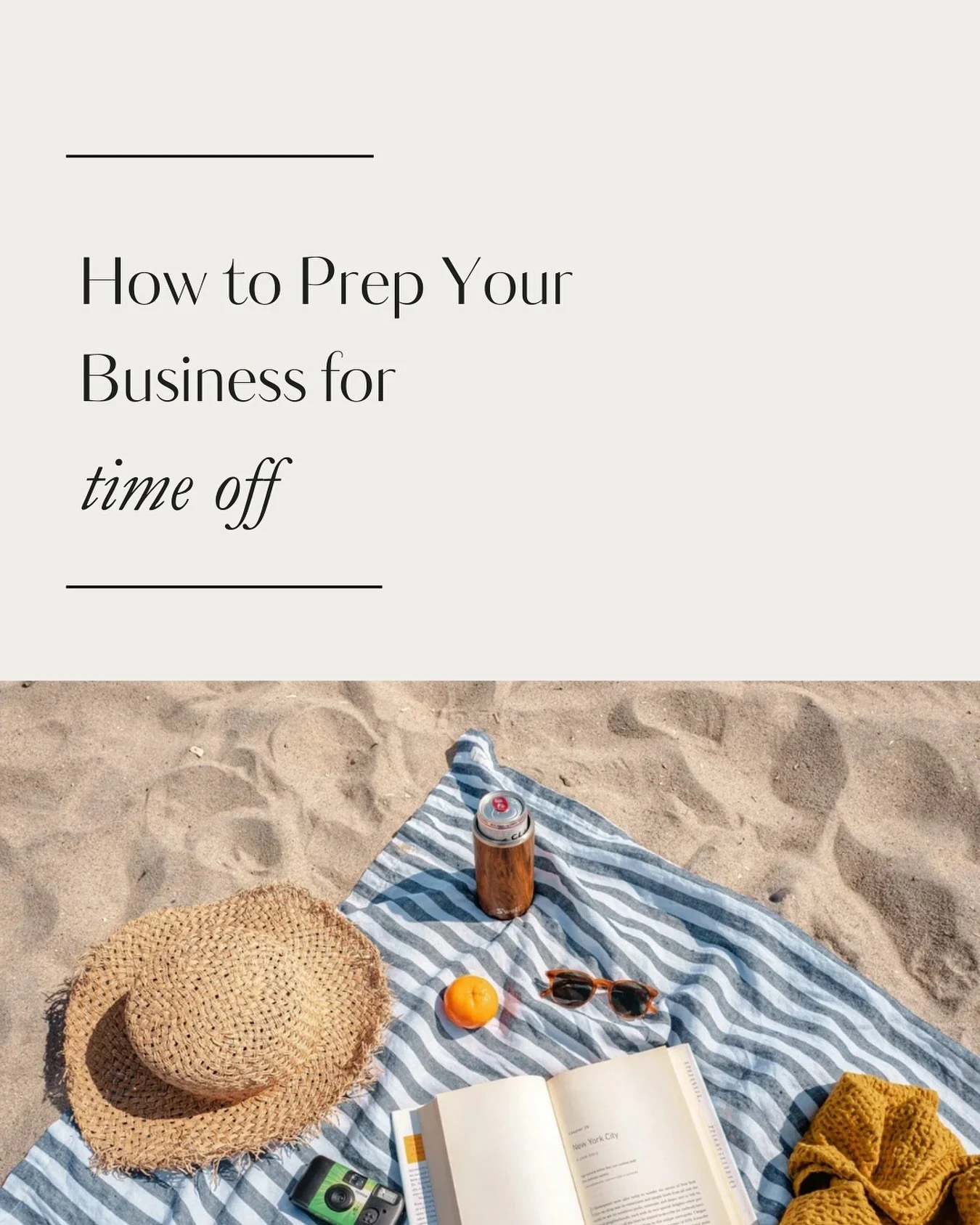 We just hit publish on our newest blog post! 🎉 Just in time for Labor Day weekend, we&rsquo;re talking about how to prep your business for time off&hellip; without putting your entire business on pause. 

If you&rsquo;re stressing about your busines