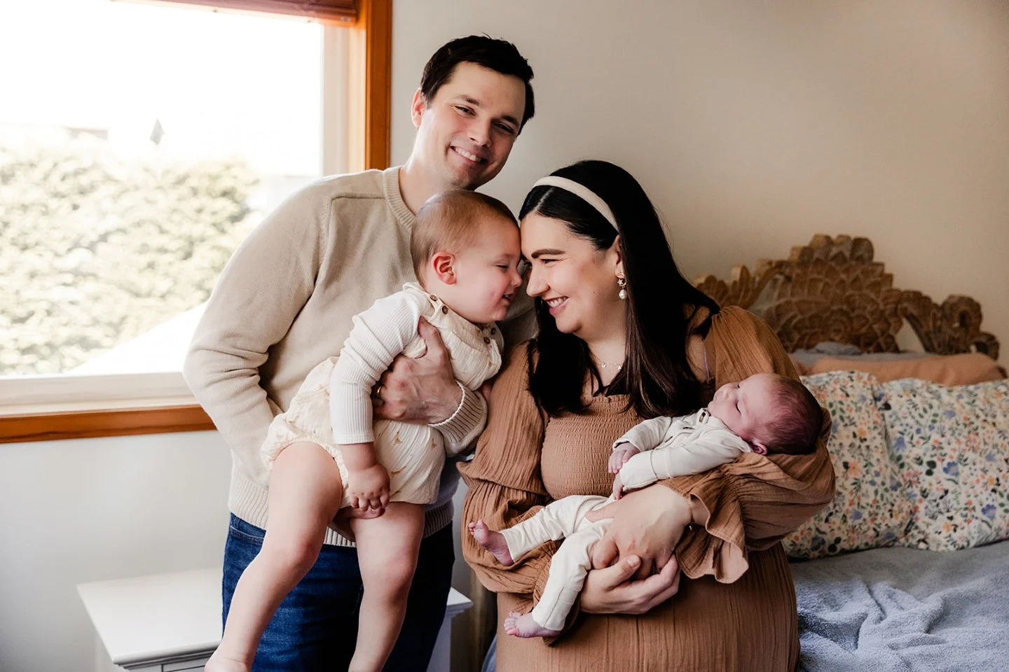 Newborn sessions at home are the perfect option when you're sleep-deprived, don't want to pack the diaper bag or simply want the comfort of your own home! 

You don't need to have the Pinterest perfect home for a photo shoot with your littlest. Older