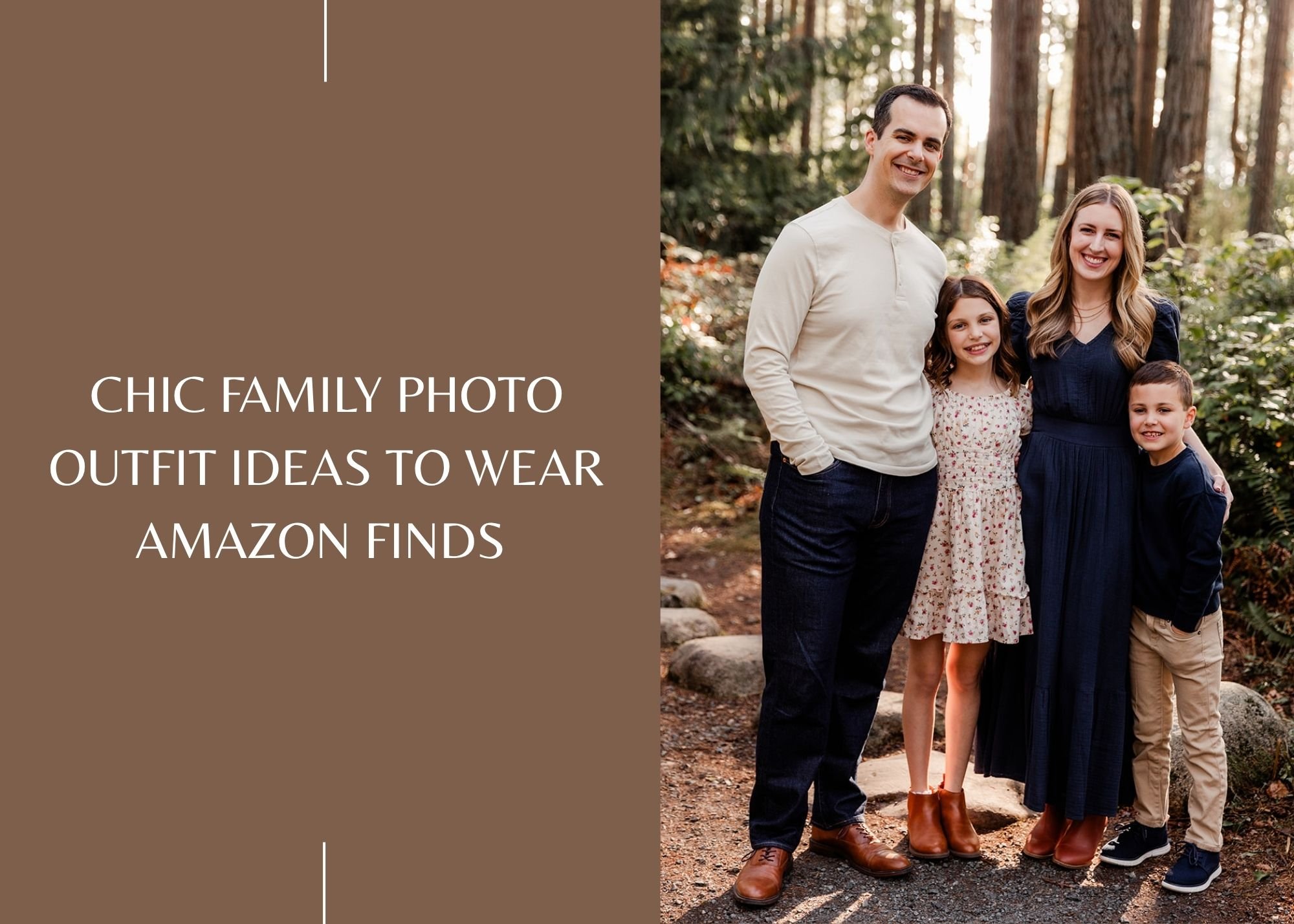 Chic Family Photo Outfit Ideas to Wear from Amazon