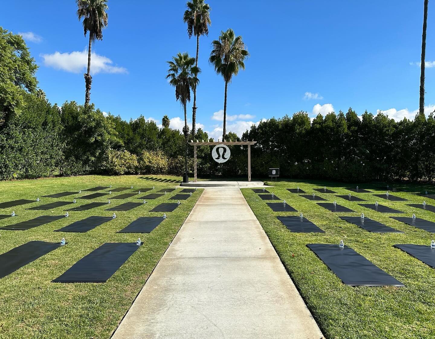 Lululemon Victoria Gardens Movember Yoga Event this past Sunday hosted on the Ceremony Lawn