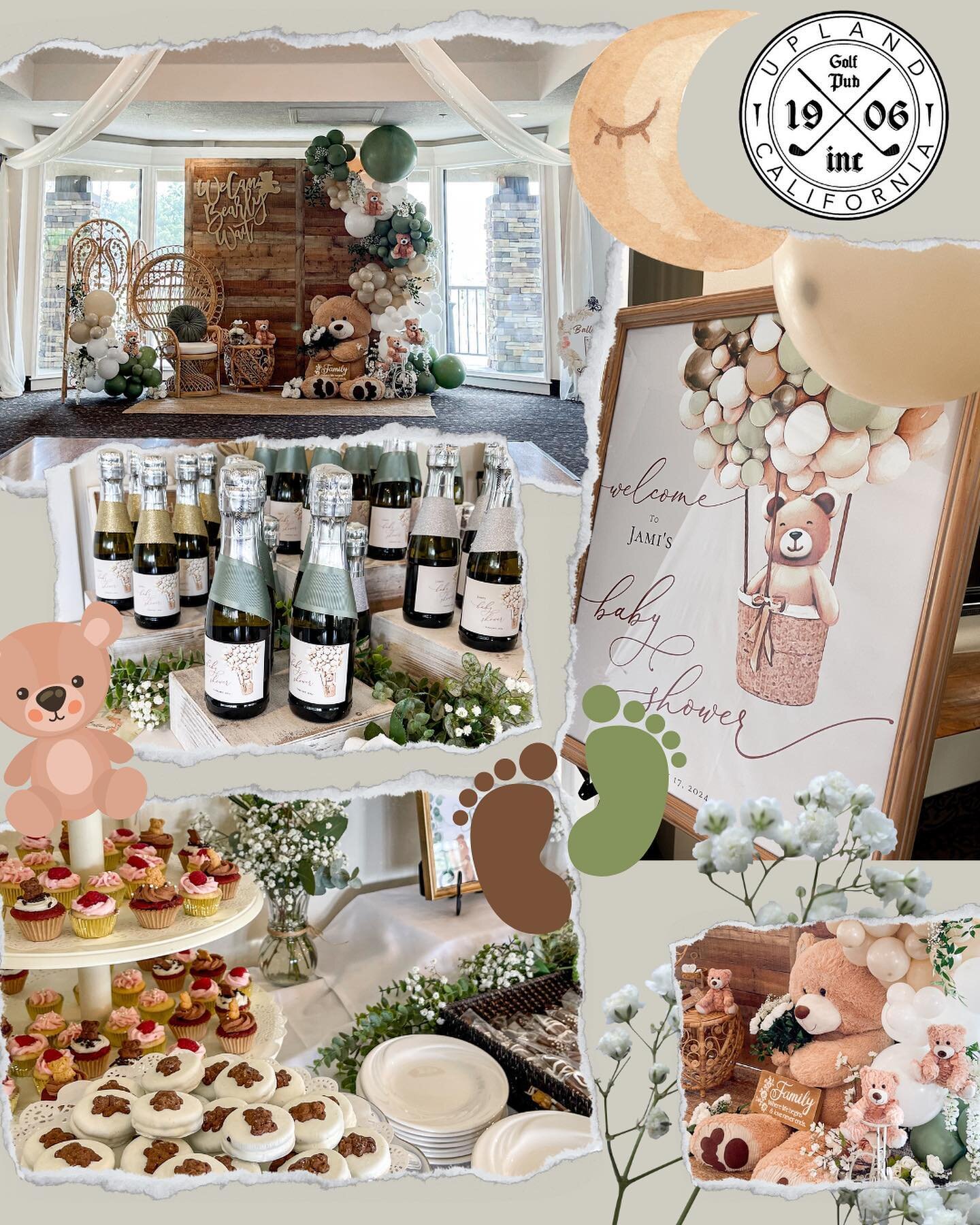 Bear-y excited to host your baby shower! 🐻✨ Book with us and let the countdown begin! #WeCanBearlyWait Click the link in our bio to book today!