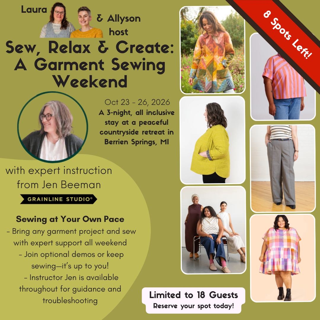 Garment Sewing Weekend Retreat