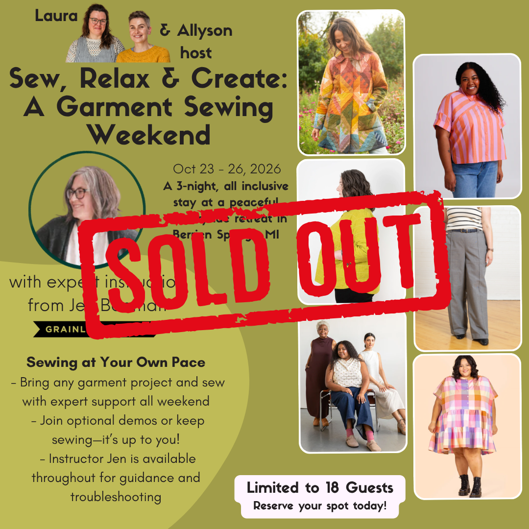 Garment Sewing Weekend Retreat