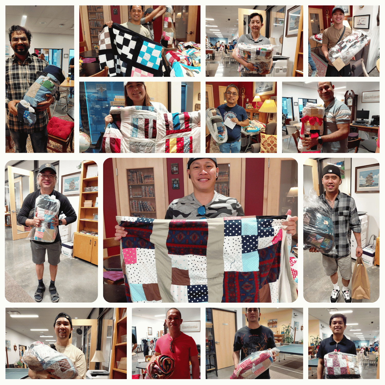 Seafarers receive handmade blankets on Day of the Seafarer