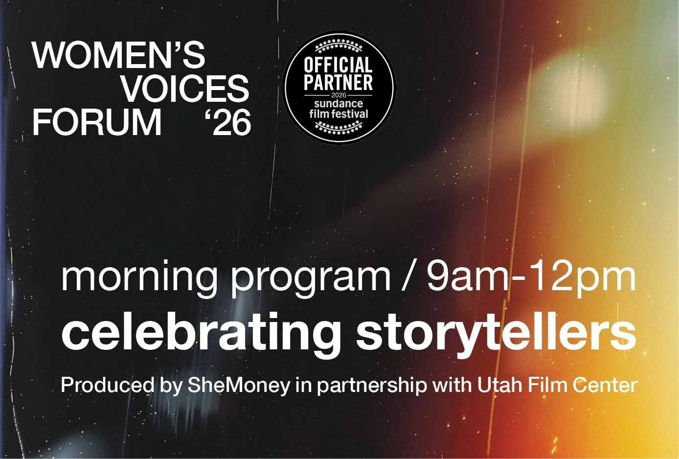 Women's Voices Forum / Morning Program: Celebrating Storytellers