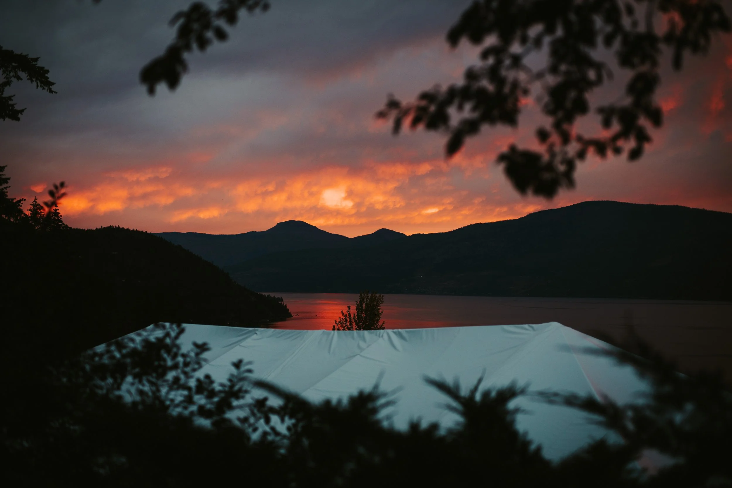 Sunset over Lake