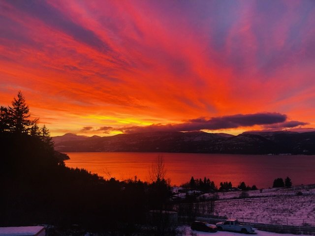 Sunset over Lake