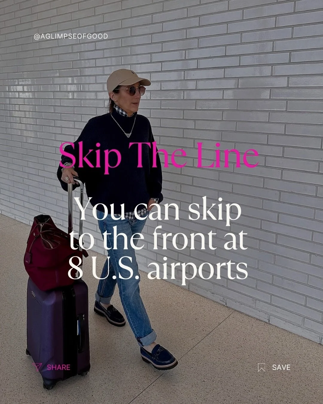 Skip the Airport Security Line {at 8 U.S. airports}
⏰
Comment CLOCK and I&rsquo;ll send you 15 apps that will also make your travel day easier 
✈️
If you don&rsquo;t have pre✅ and plan ahead you and your family can fly through the security line at a 