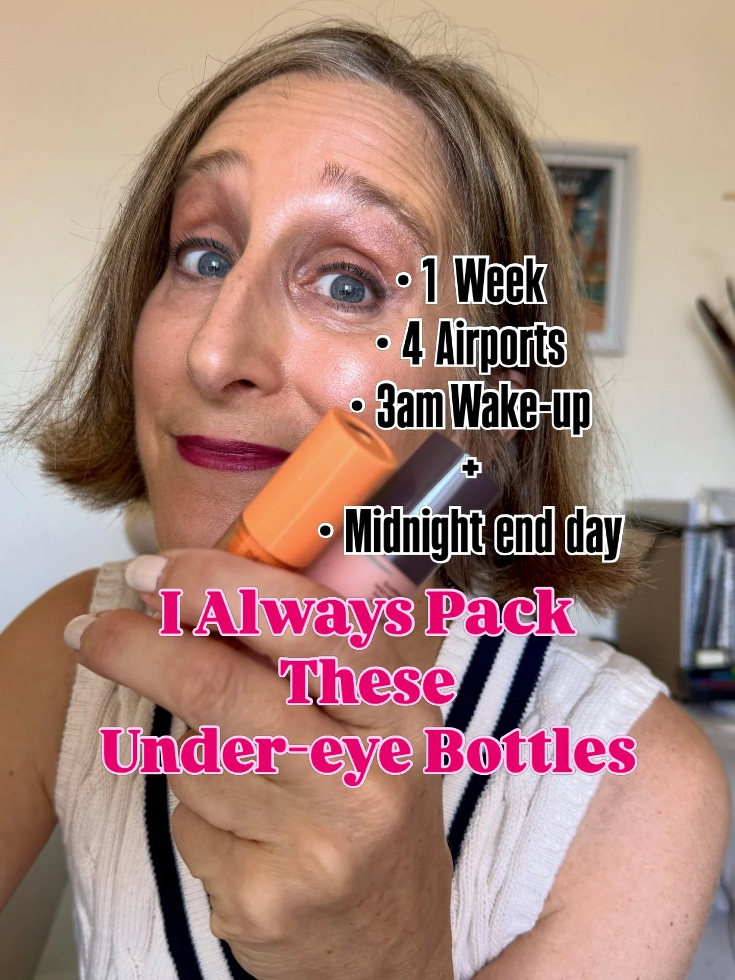 Comment EYES for the link to my favorite long-travel-days-eye-saviors
👀
 ⬇ 
Travel Tips from That Pilot Wife Lady✈️Travel Well &bull; Travel Light &bull; Travel in Your Style 
https://liketk.it/6b5bR