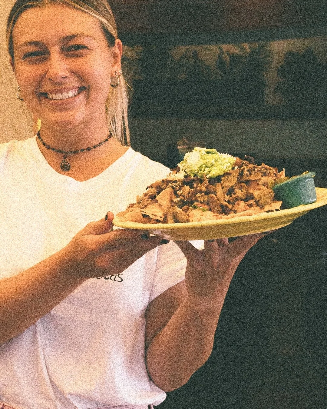 Nachos De Salva with Carnitas coming right up!