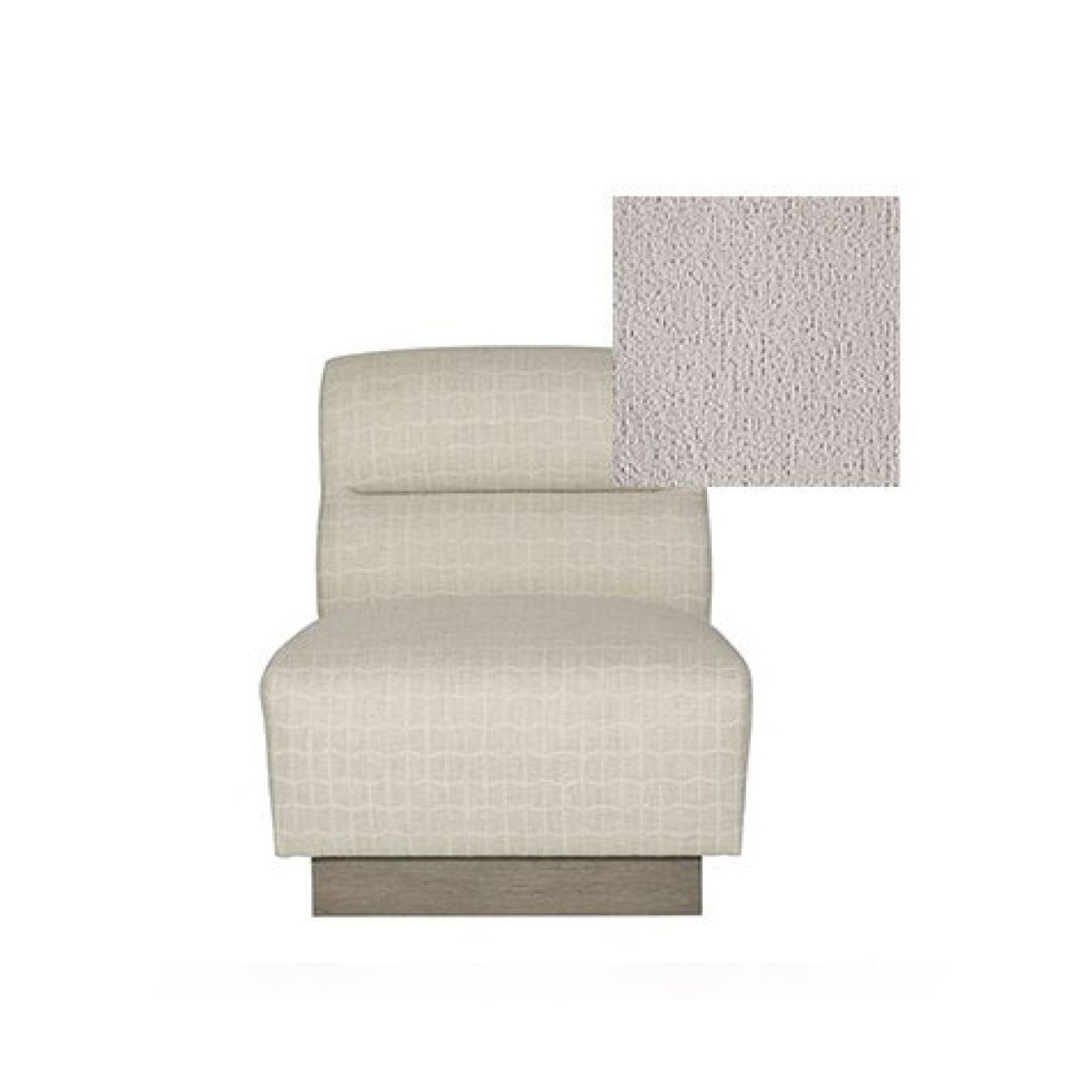 Vanguard Furniture - Cove Armless Accent Chair in Navada Granite