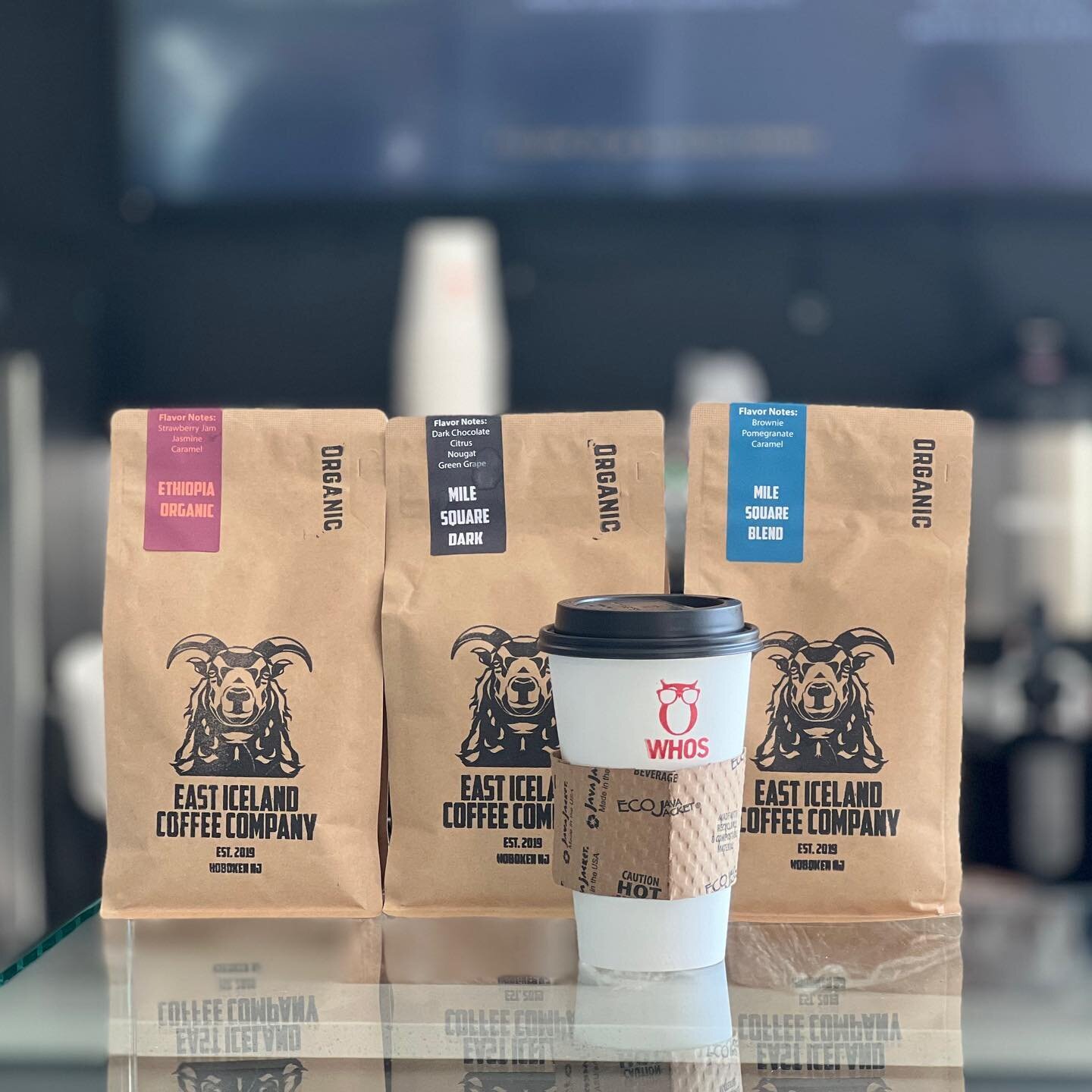 Deliciously organic coffee roasted by @easticelandcoffee is served and can be purchased at our pop up in Hoboken @vegbarhoboken