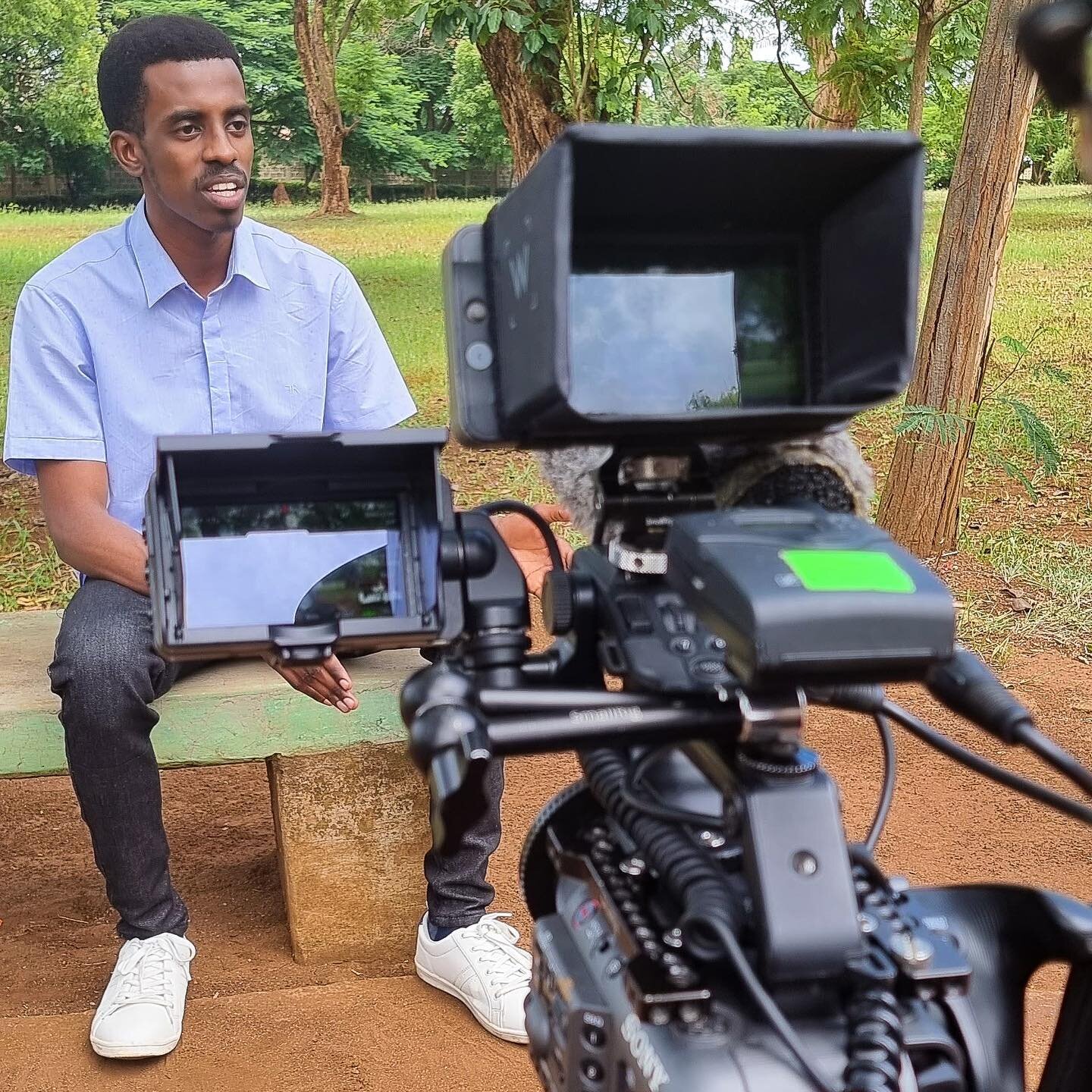 Our first interview in Tanzania with @el_gameedoh.
Ghaamid Abdulbasat is a National Geographic Explorer, climate activist, and the earthday.org Sub Saharan Africa Regional Co-Director leading the Mahale Ecosystem Restoration project in Tanzania.

He 