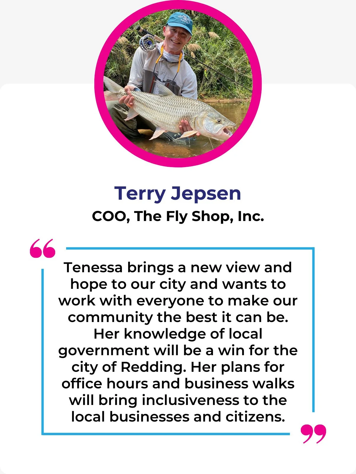 Endorsement from The Fly Shop in Redding, CA