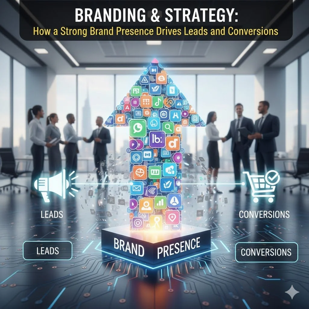 Branding &amp; Strategy: How a Strong Brand Presence Drives Leads and Conversions.