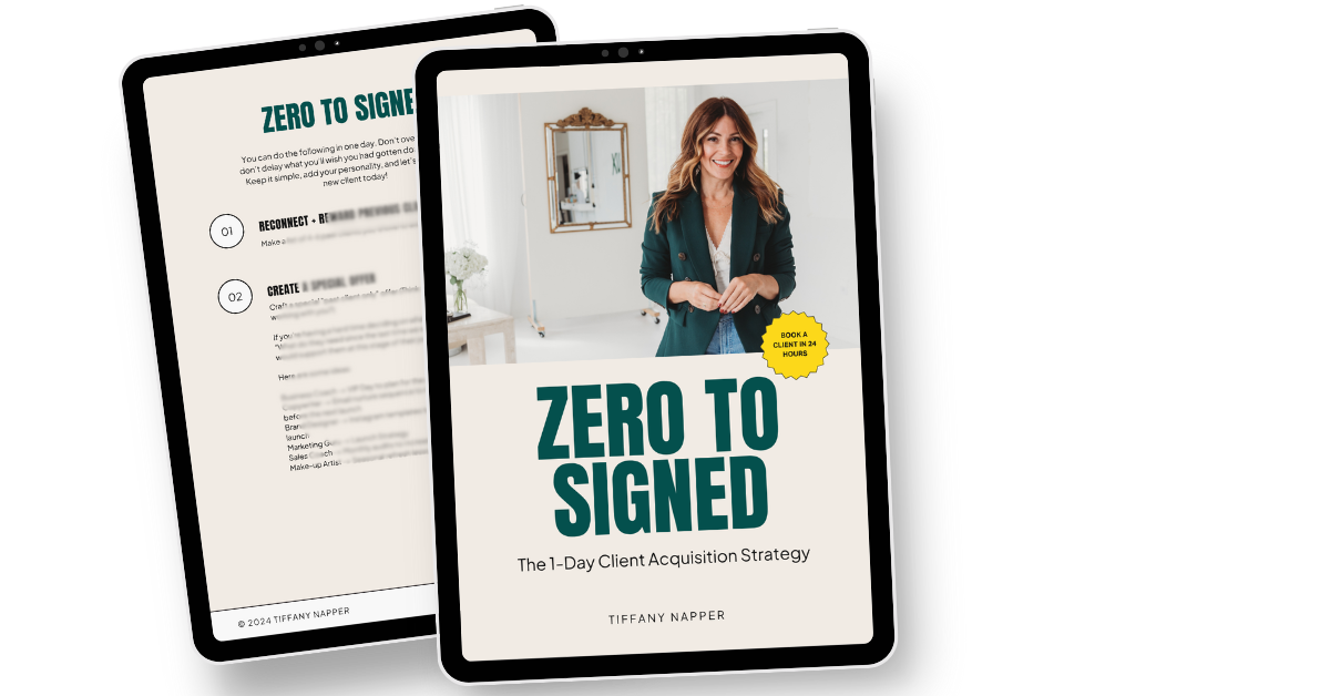 mock up of a sales program