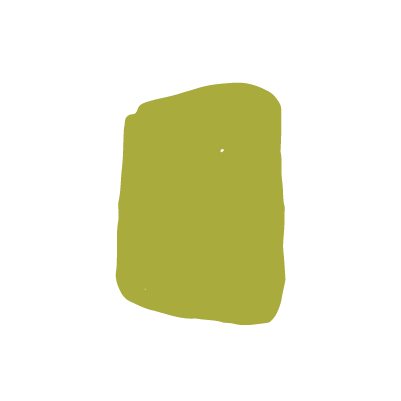 Lime green speech bubble on black background.