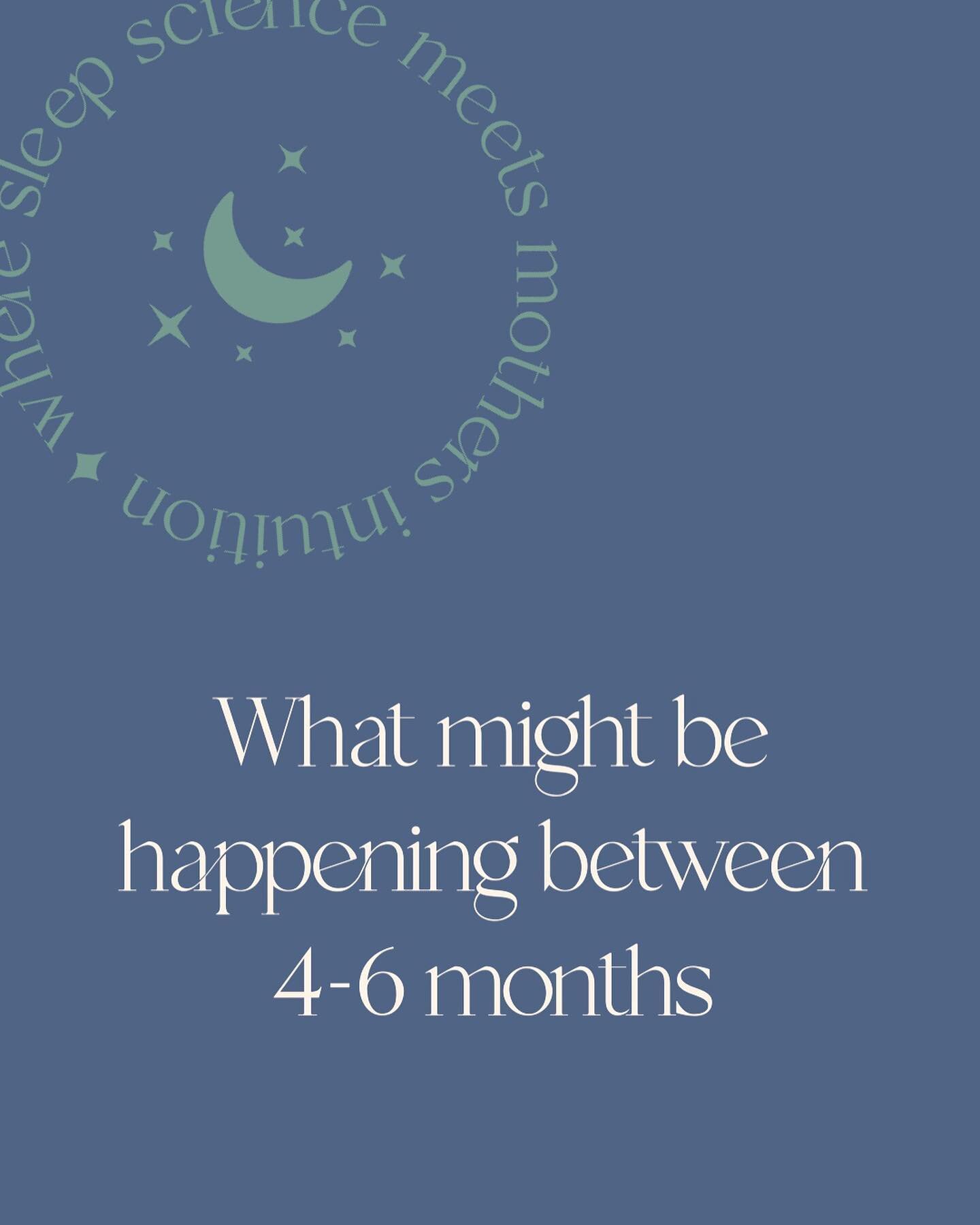 So I am sure we can all agree that all ages bring their challenges in lots of aspects 🤪🤯, but from a sleep perspective I find that 4-6 months is a challenging and exciting time. ⁣
⁣
Little ones in this age bracket have SO much going on socially, em