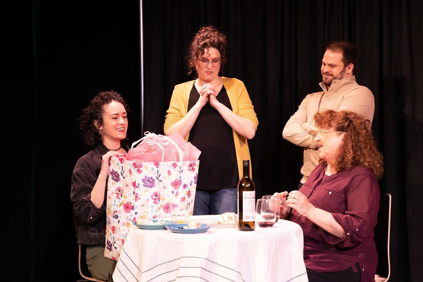 &ldquo;Isn&rsquo;t this nice? Sitting around talking politics? I never do this. It&rsquo;s a nice change.&rdquo;

Rabbit Hole runs for one more weekend &mdash; March 10-12. Come see a birthday party gone sideways, a very awkward open house, and many 