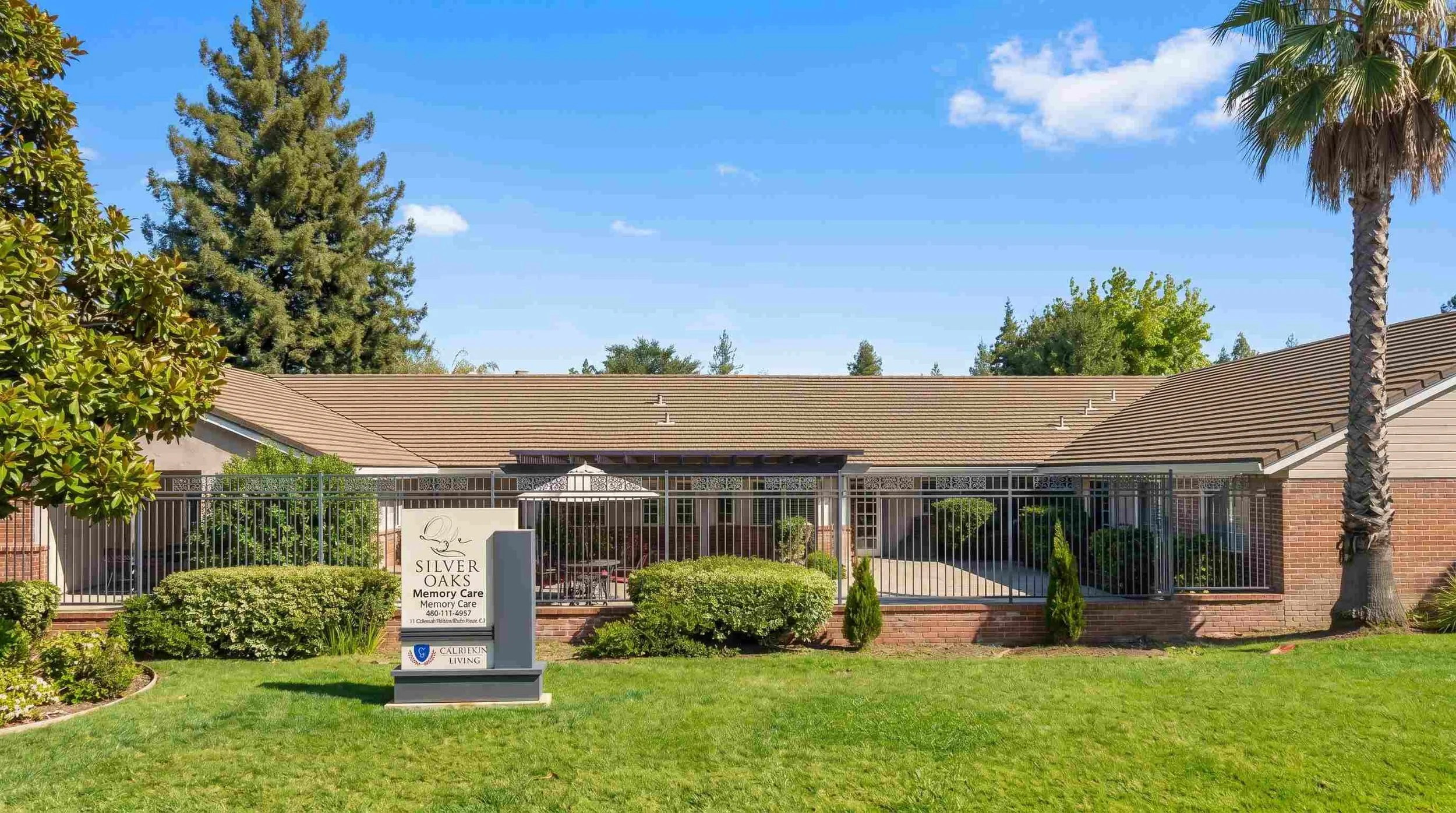 Silver Oaks assisted living and memory care community on Coleman Place in Menlo Park, San Mateo County, California