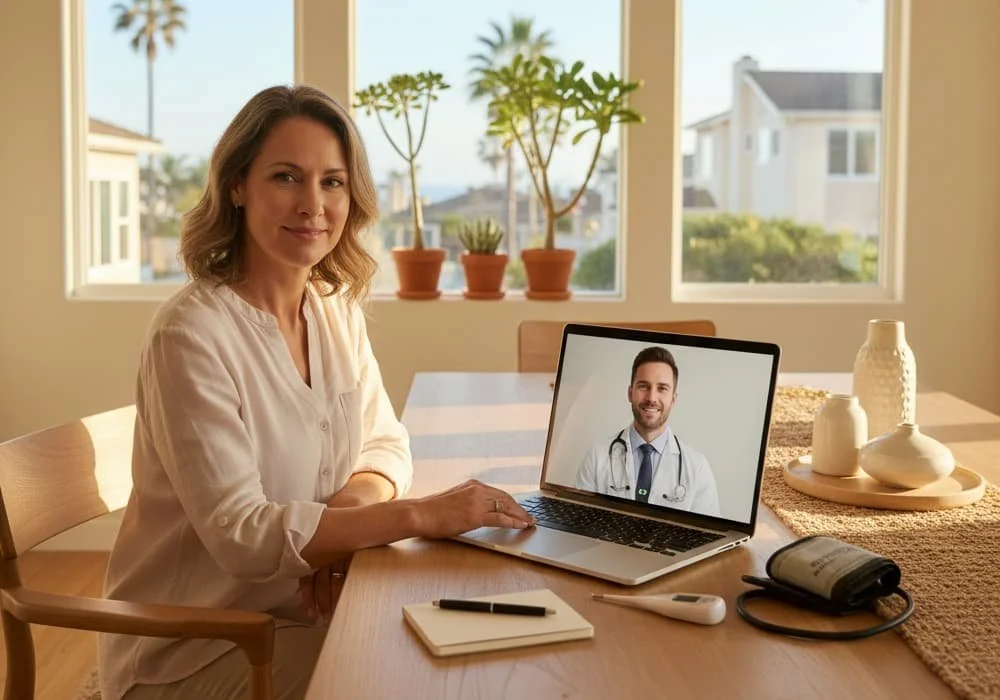 Telemedicine from Home in California
