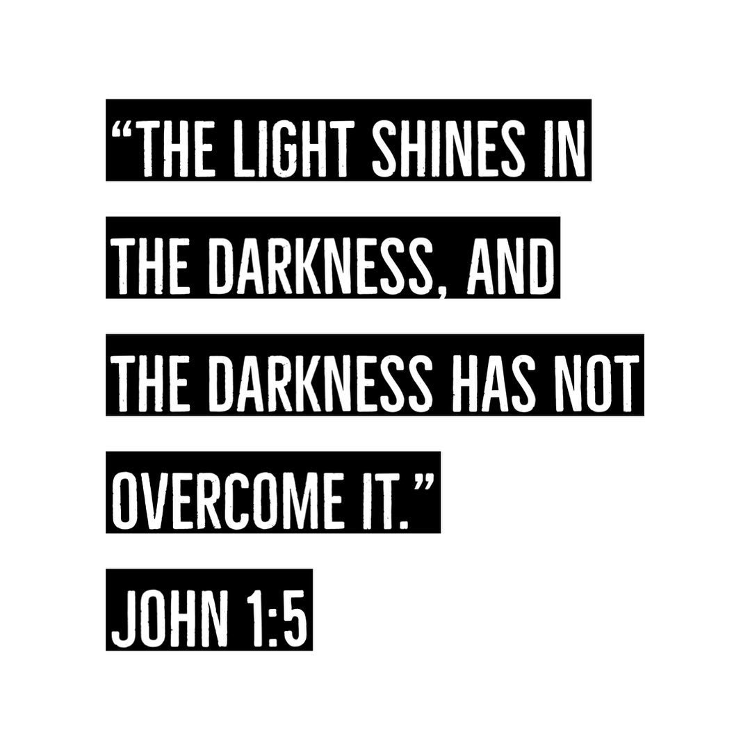 &ldquo;The light shines in the darkness, and the darkness has not overcome it.&rdquo;
‭‭John‬ ‭1‬:‭5‬ 
.
.
#Christianity #God #Jesus #Scripture #Bible #Bibleverse #Spirituality #Spirit #Hope #Love #truth