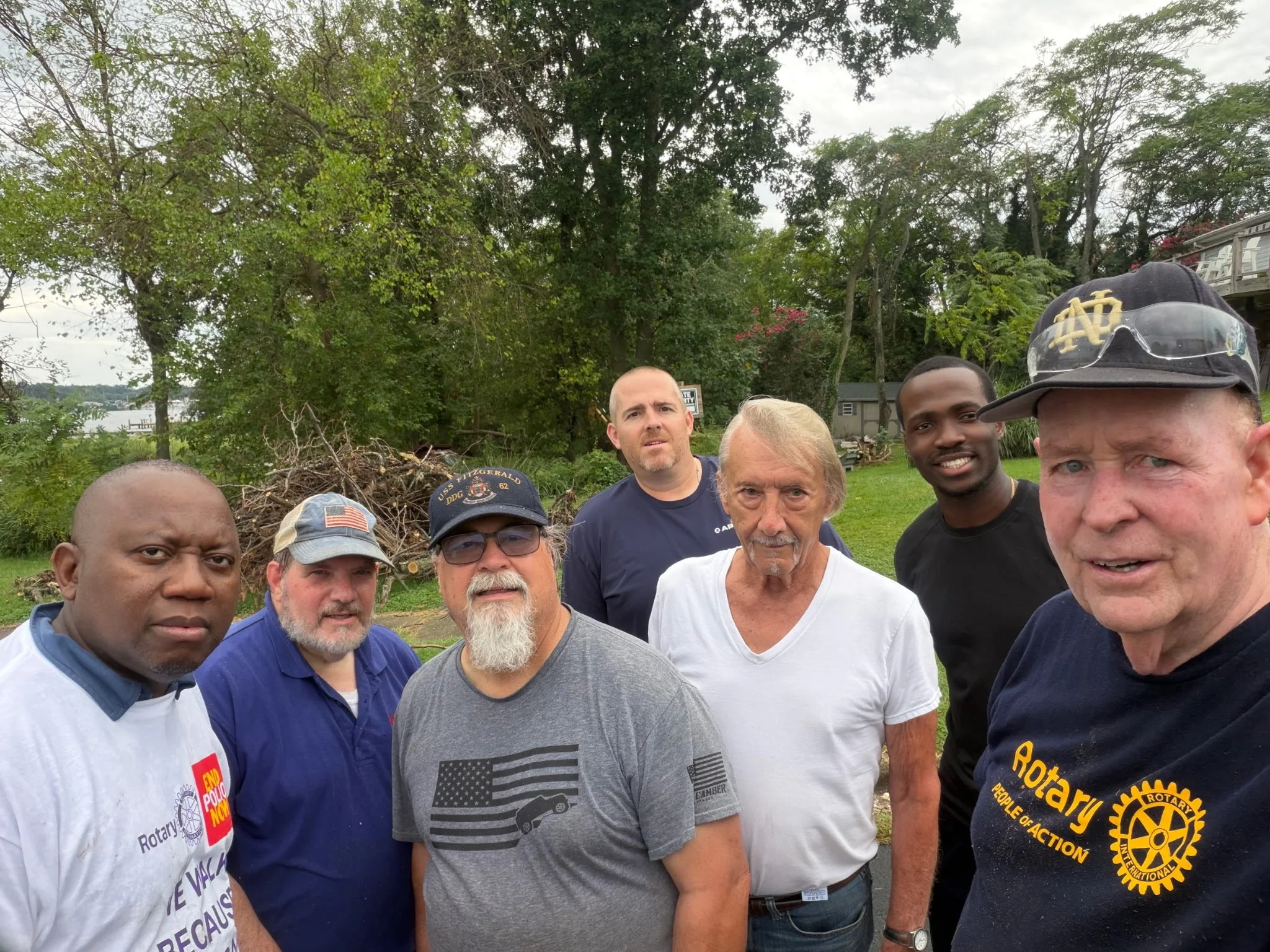 Image of Rotary Members Helping with Disaster Relief