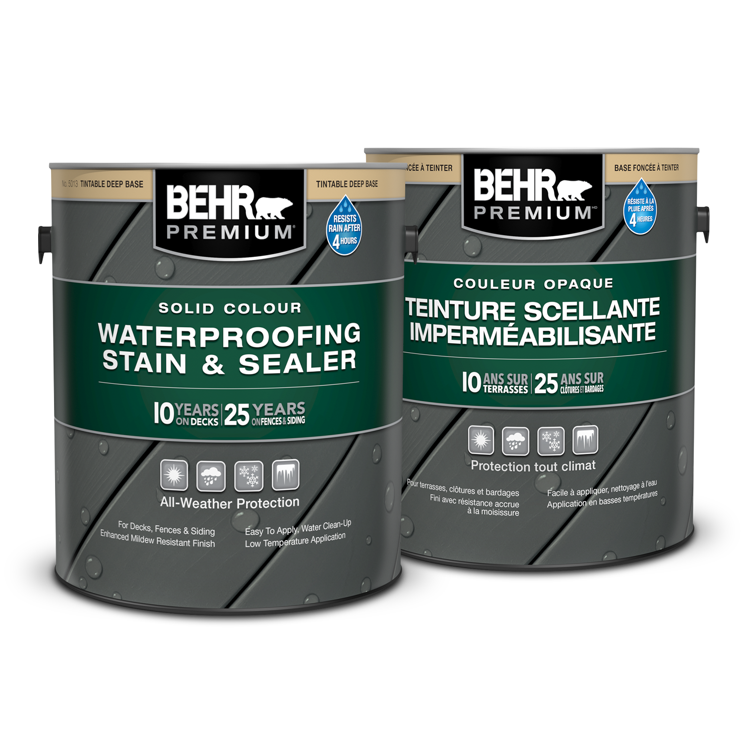 Solid Colour Waterproofing Stain & Sealer Cedar