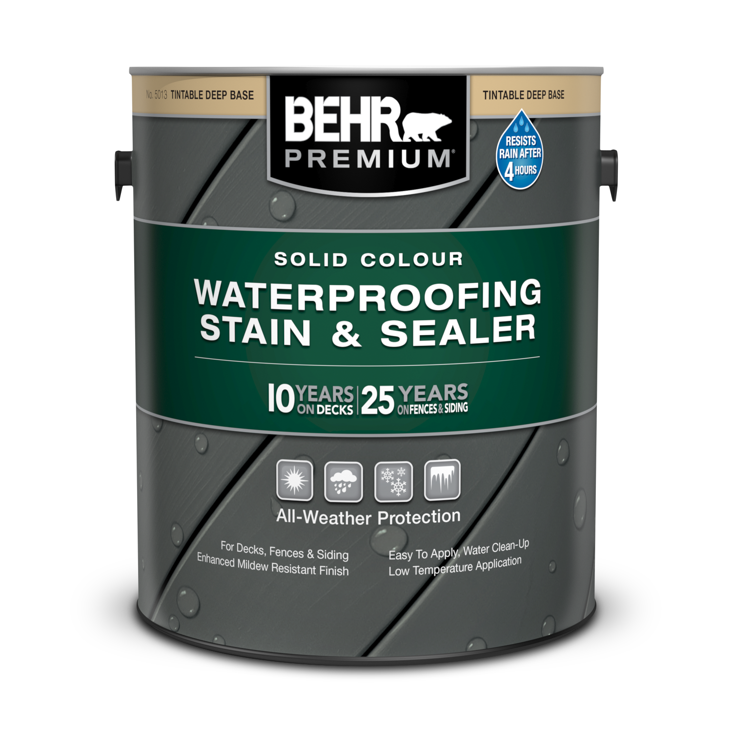 Solid Colour Waterproofing Stain & Sealer Cedar