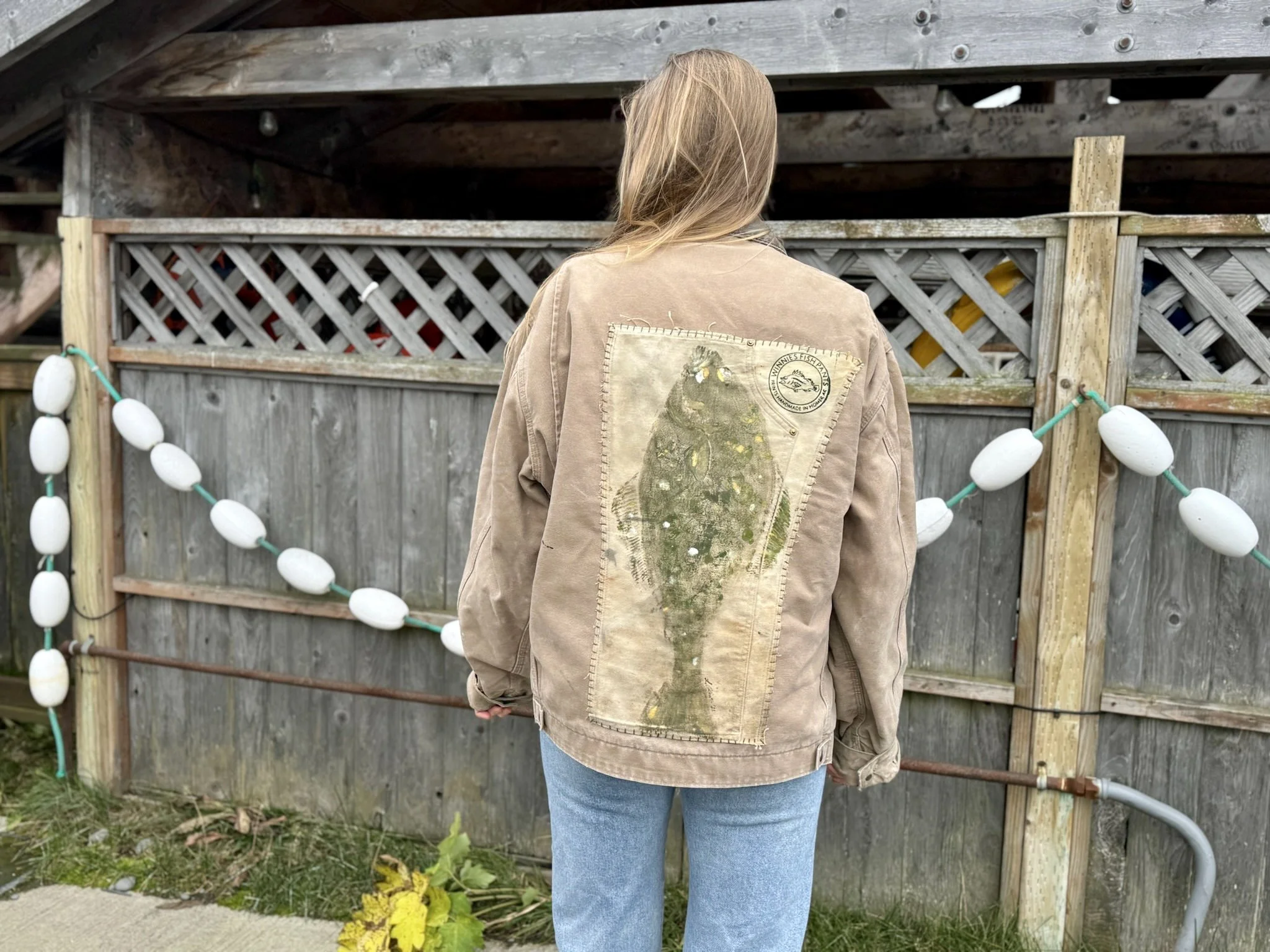Carhartt Chore Jacket with Halibut Print
