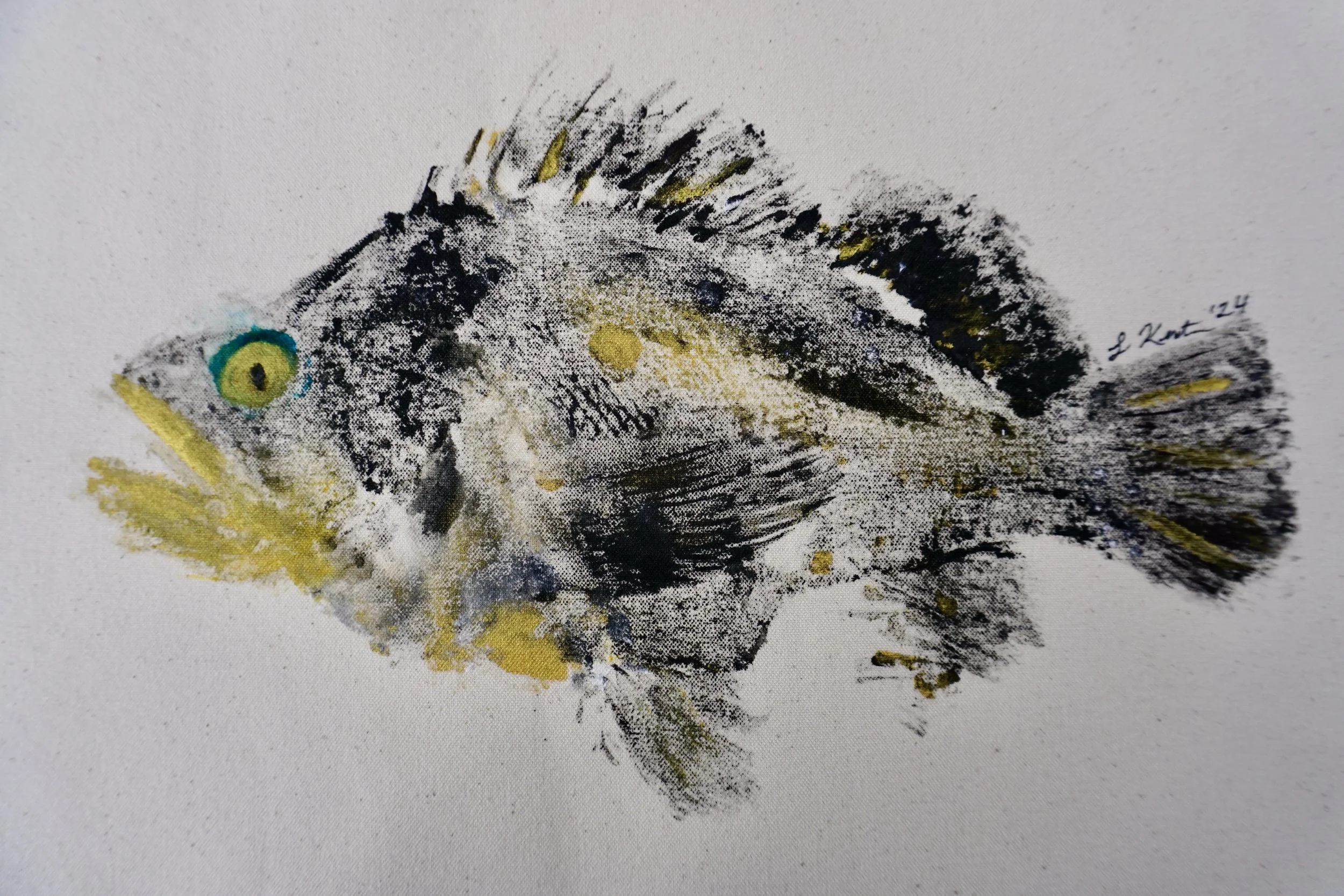 China Rockfish Print — Winnie's Fish Pants | Fish Prints Handmade in ...