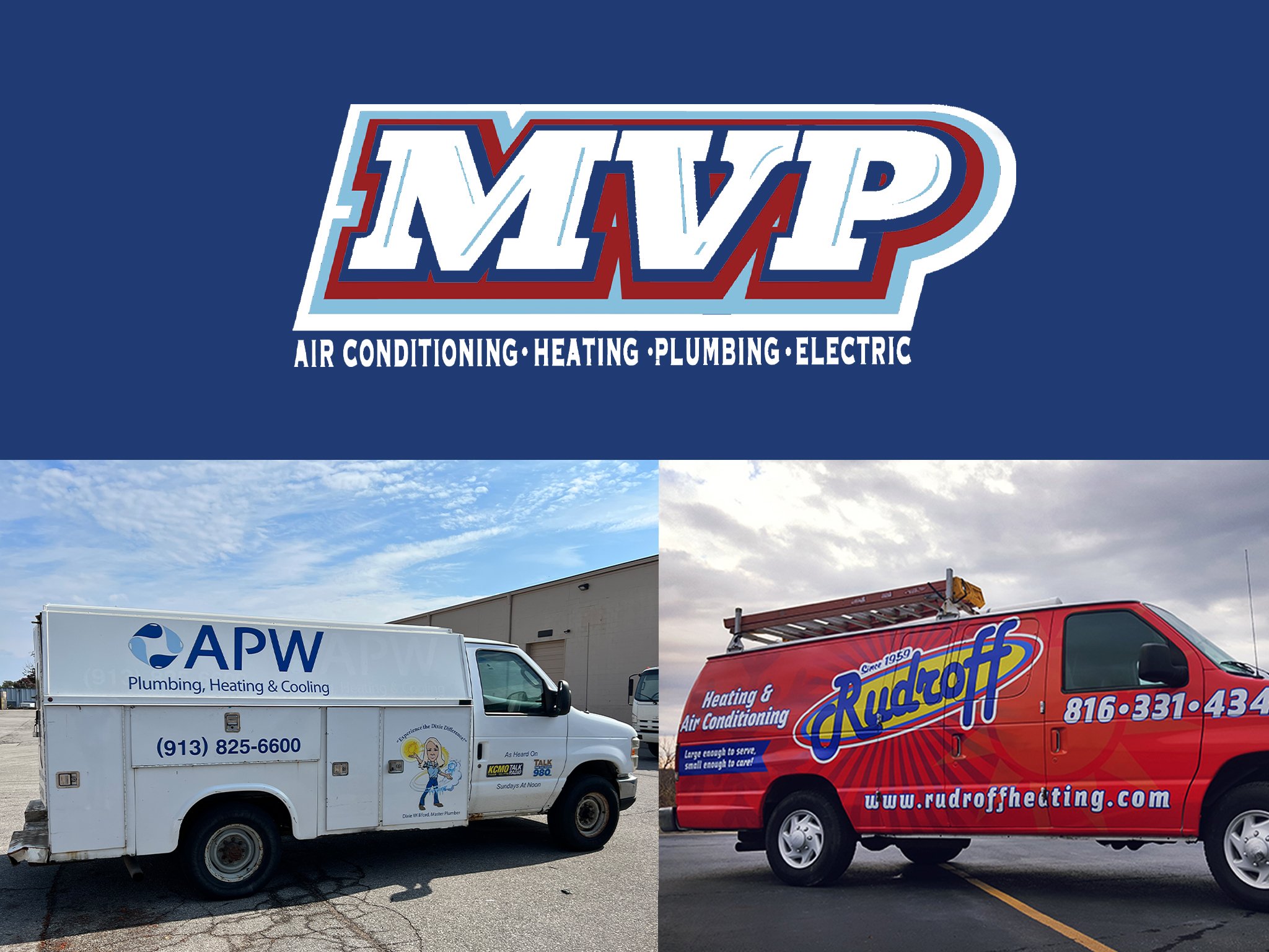 Rudroff & APW Merge With MVP Air Conditioning, heating, plumbing & electric
