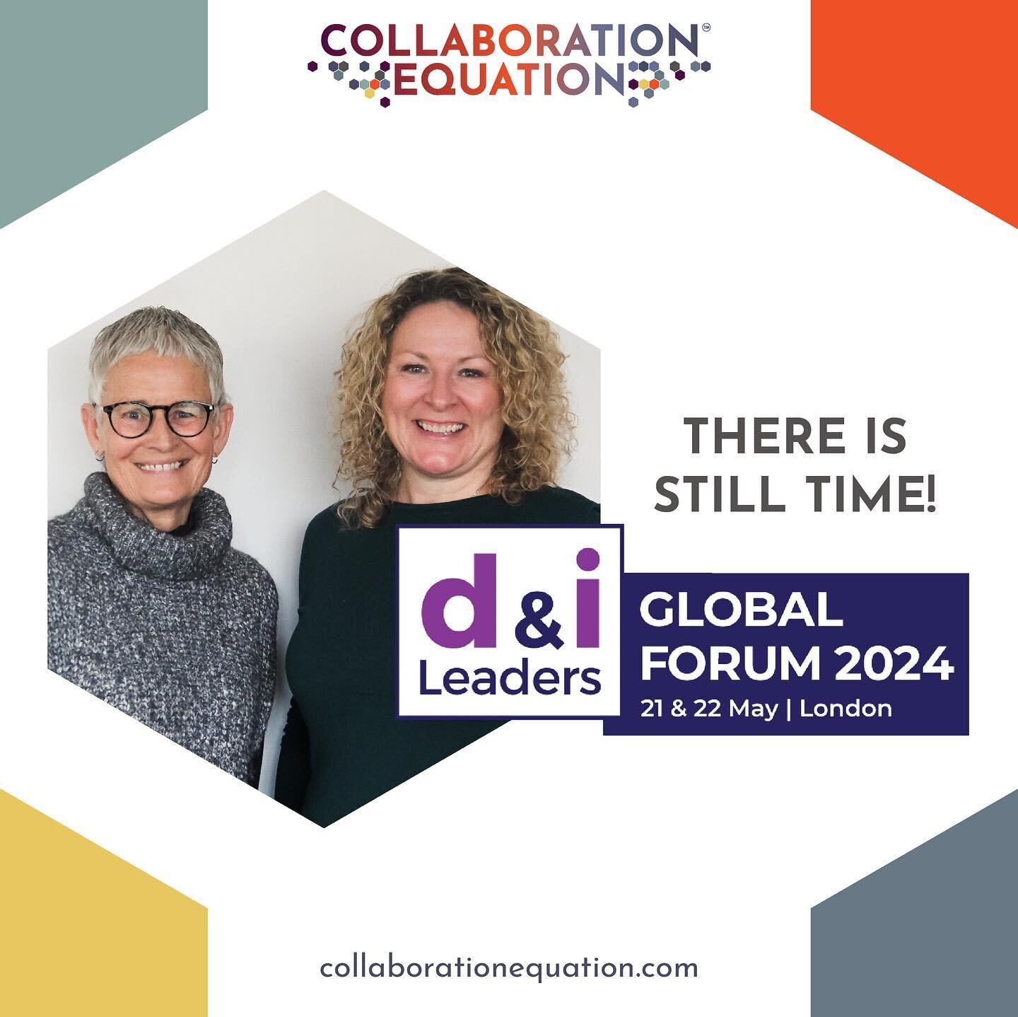 Until tomorrow&hellip;

The 2024 @di_leaders Global Forum is still offering a &pound;100 discount if you purchase your ticket before tomorrow, April 5th. 

Together with Lucy Kidd, I will be showcasing our Collaboration Equation&trade; as one of 16 e