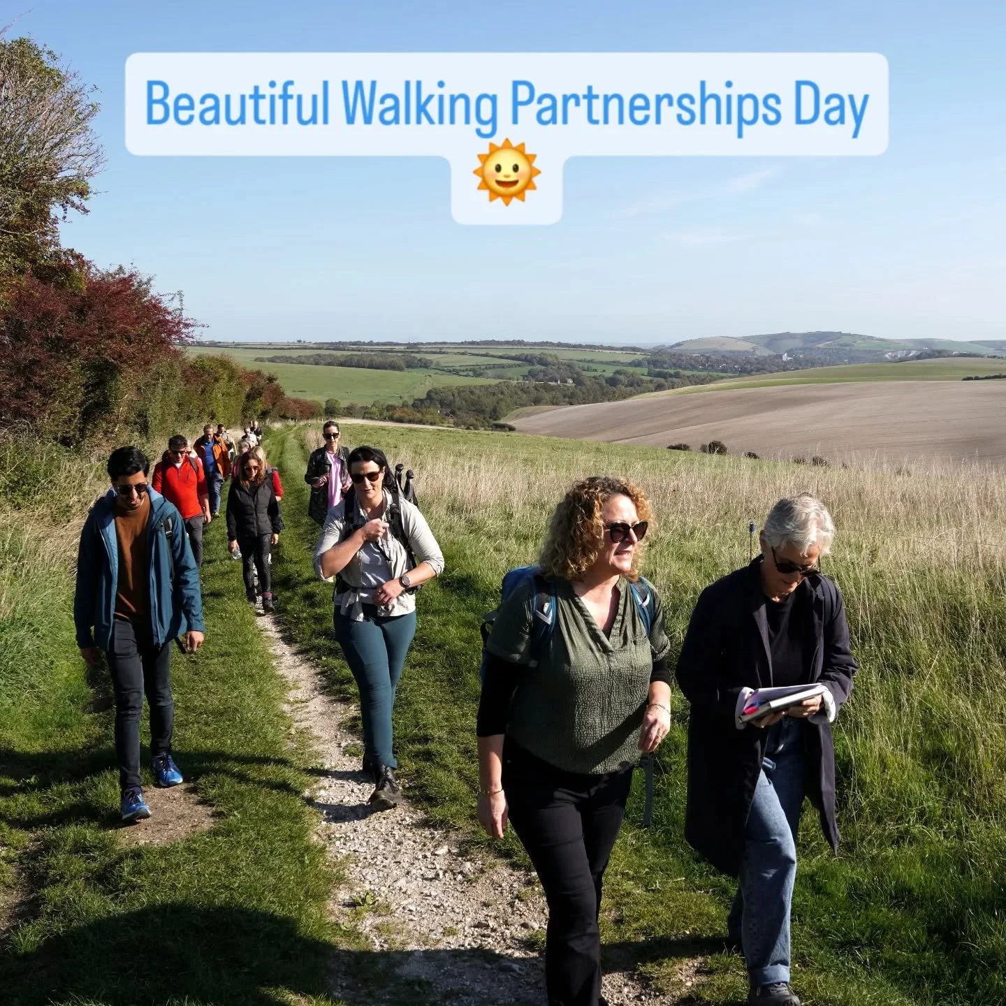 What a joy to spend yesterday walking and talking with a wonderful group on our autumn Walking Partnerships day. We were so lucky with the beautiful weather, the connections, and the conversations. @nshering you were missed, but with us in spirit ❤️ 