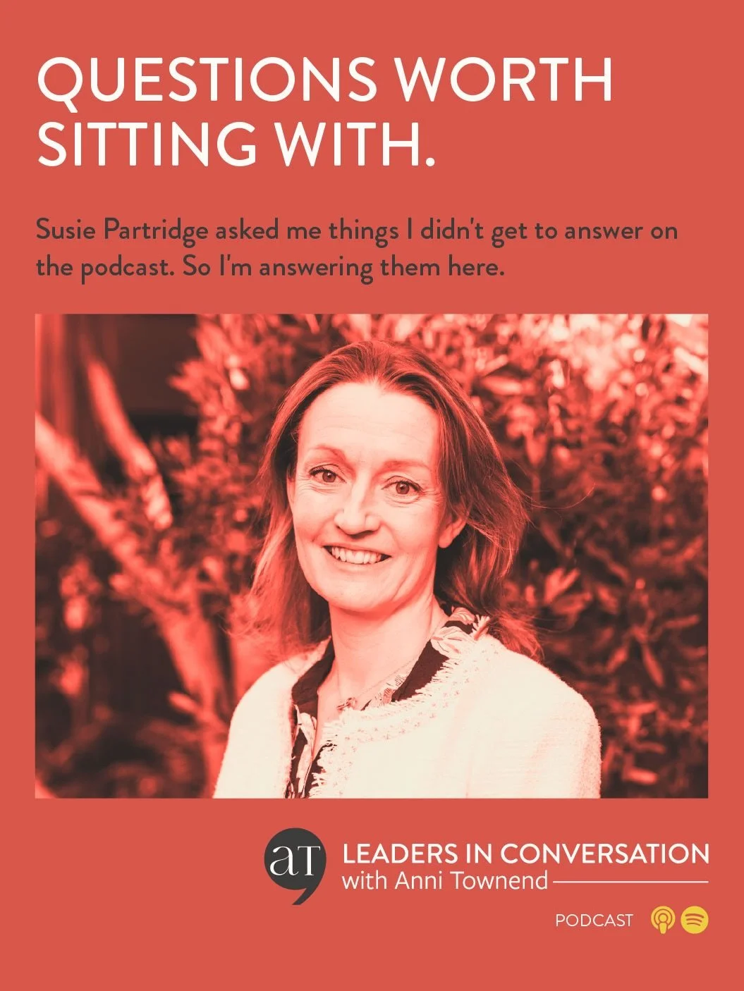 Some questions don&rsquo;t get asked in the moment. They find their way to the surface afterwards.

When Susie Partridge (@susiepartridge00) and I sat down to record our Leaders in Conversation episode, our conversation took on a life of its own. The