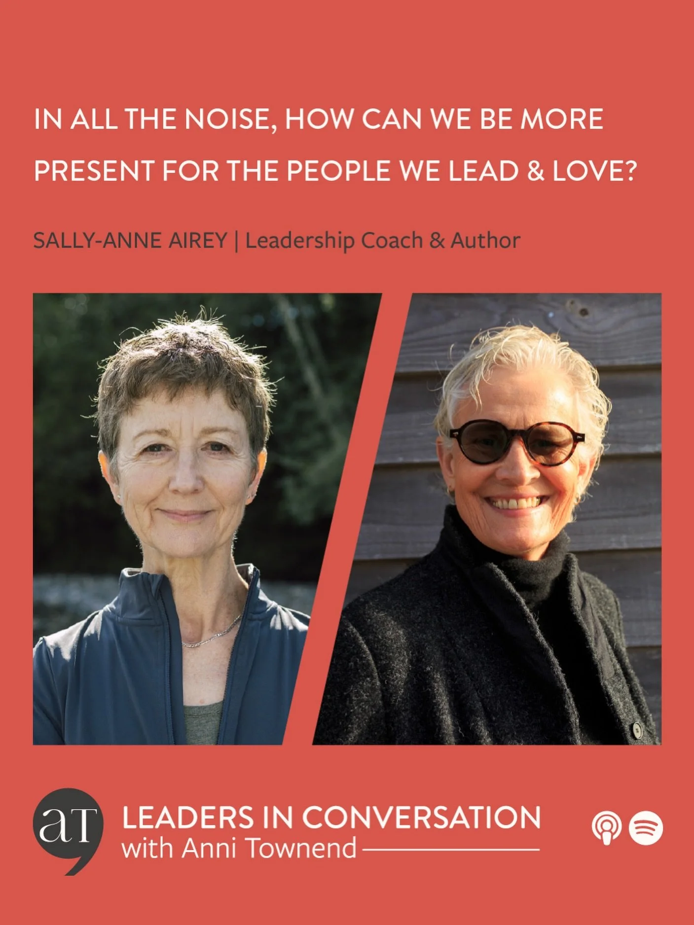 In all the noise, how do we stay present for the people we lead and love?

That&rsquo;s the question at the heart of this conversation with @sallyanne_airey, leadership coach, founder of Skilful Leaders, and author of Mindful Command.

Sally-Anne spe