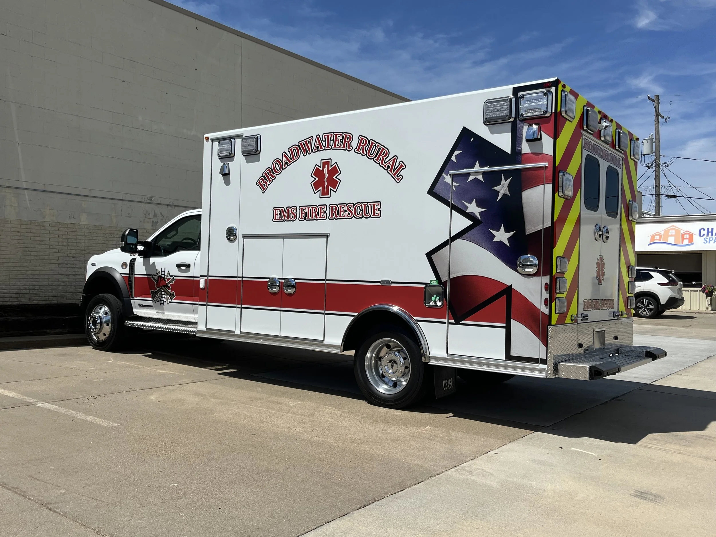 Ambulance partial wrap design, Flexi Sign, 
Summer 2024