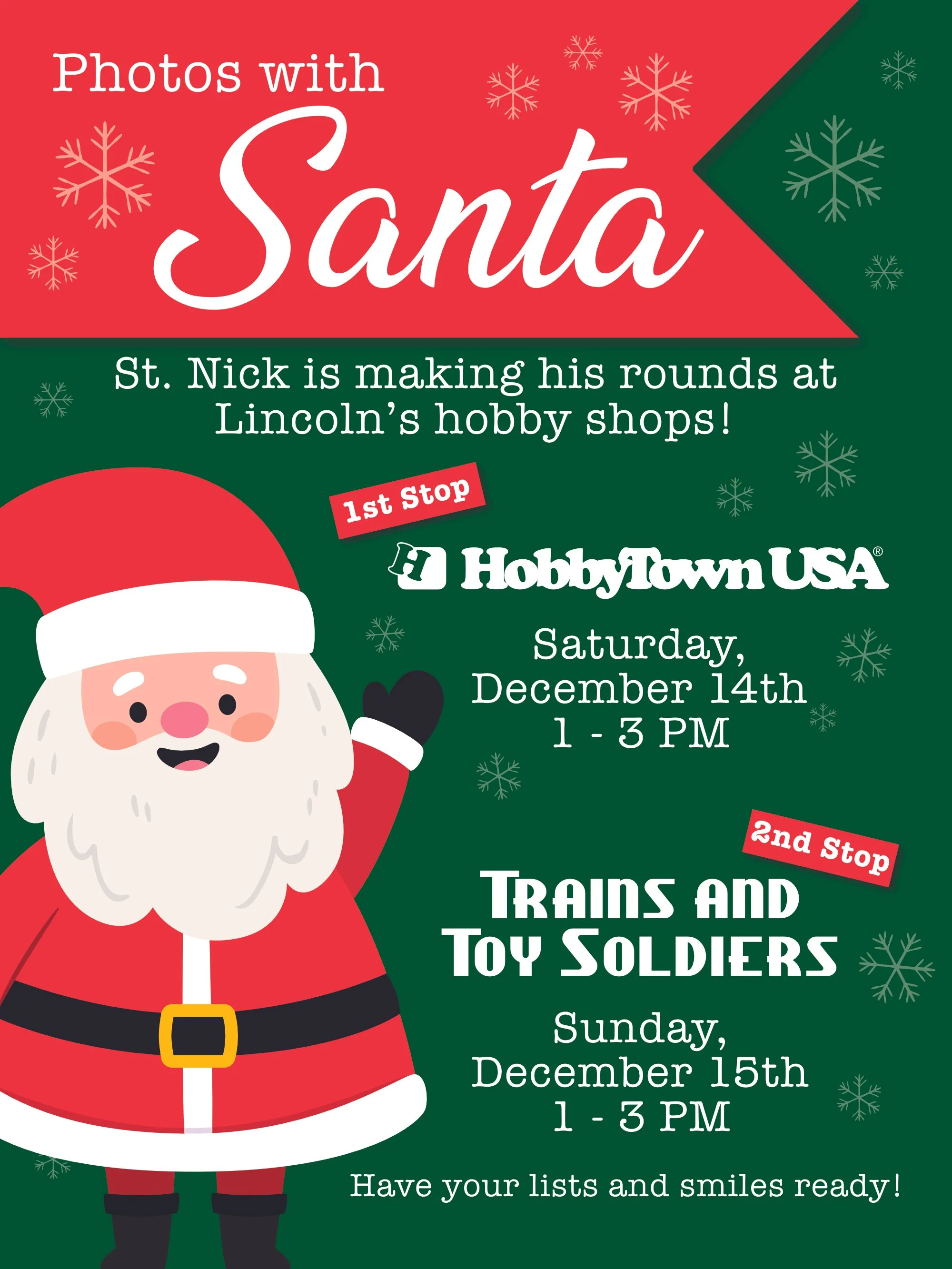 Photos with Santa window flyer, Affinity Publisher, Fall 2024