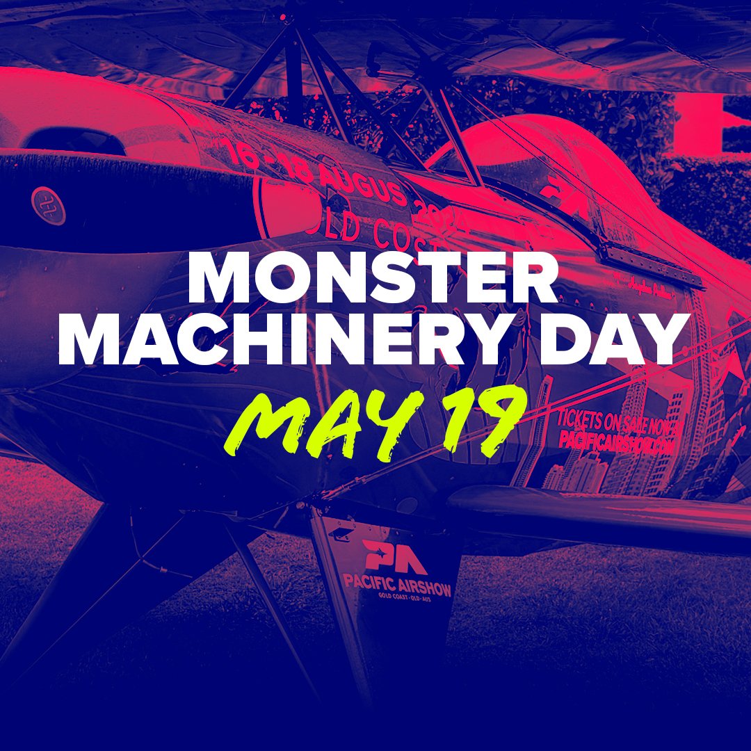 'Sup Gold Coast! ☀️ This one's for the kiddos!

It's Monster Machinery Day this Sunday and we'd love to see you there! 😎

✈️ Come and see our Pitts Special aerobatic biplane! 
🚁 Under 16's can enter our colouring competition for their chance to WIN