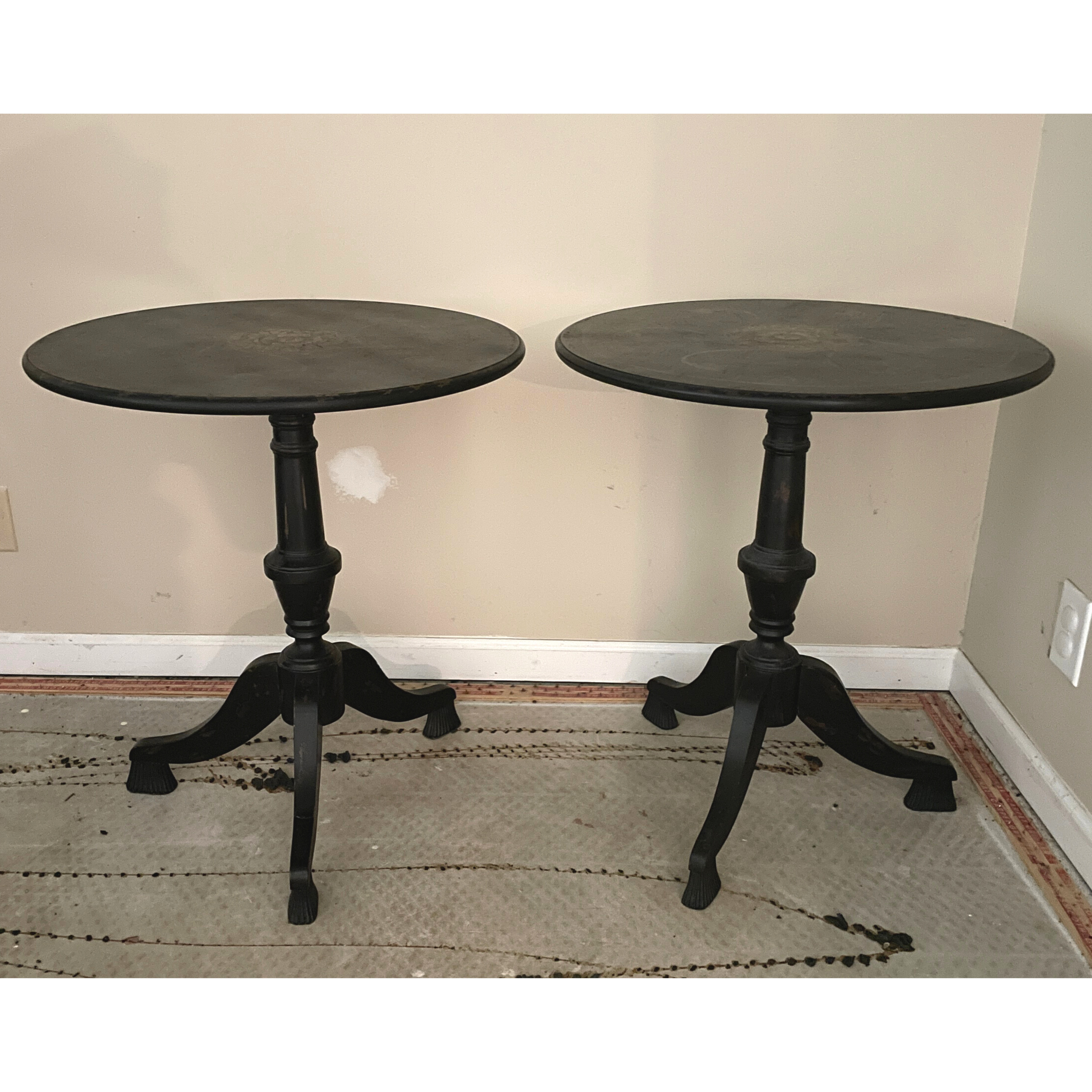 Uttermost Pedestal Side Tables (pair)
