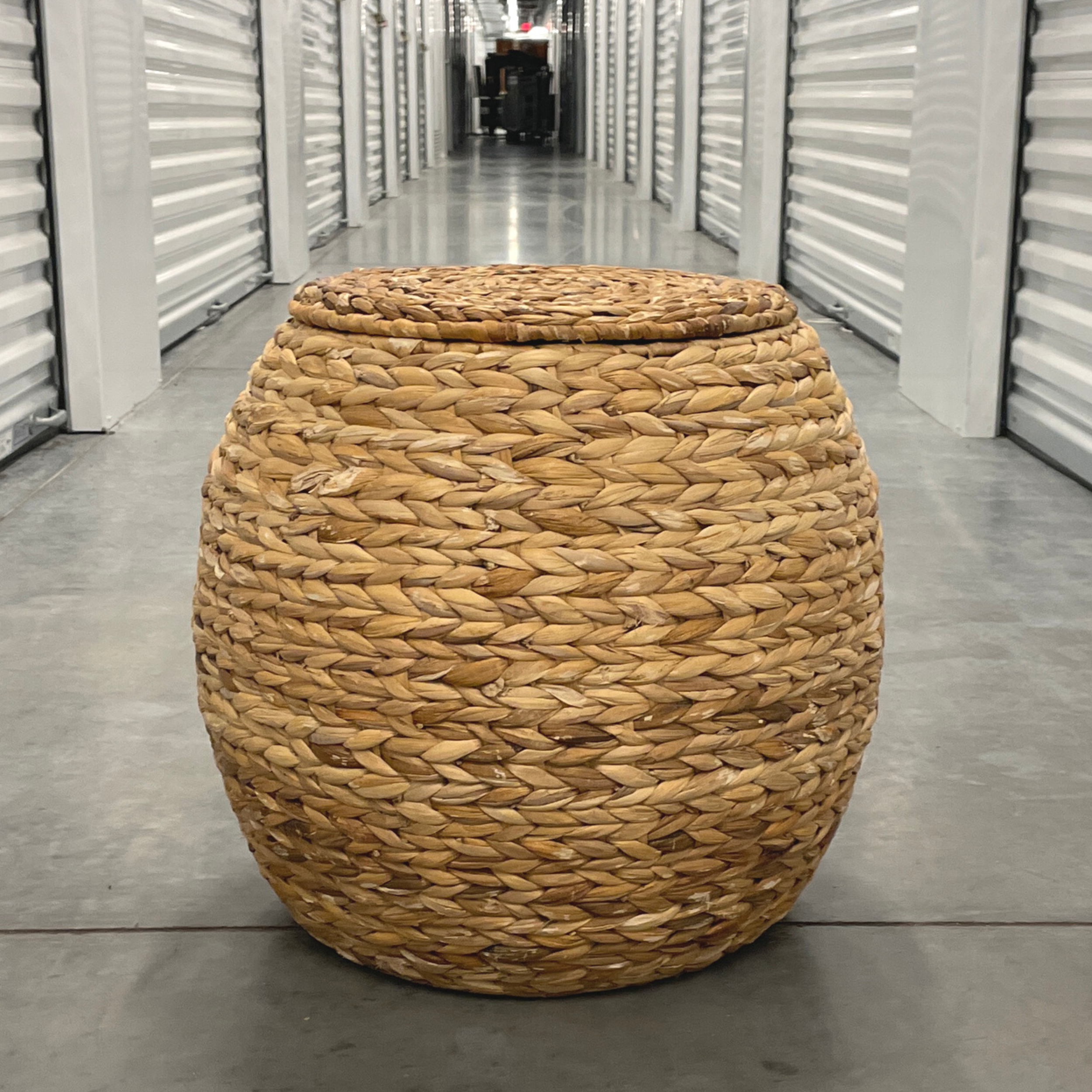 Vintage Woven Storage Tote Basket