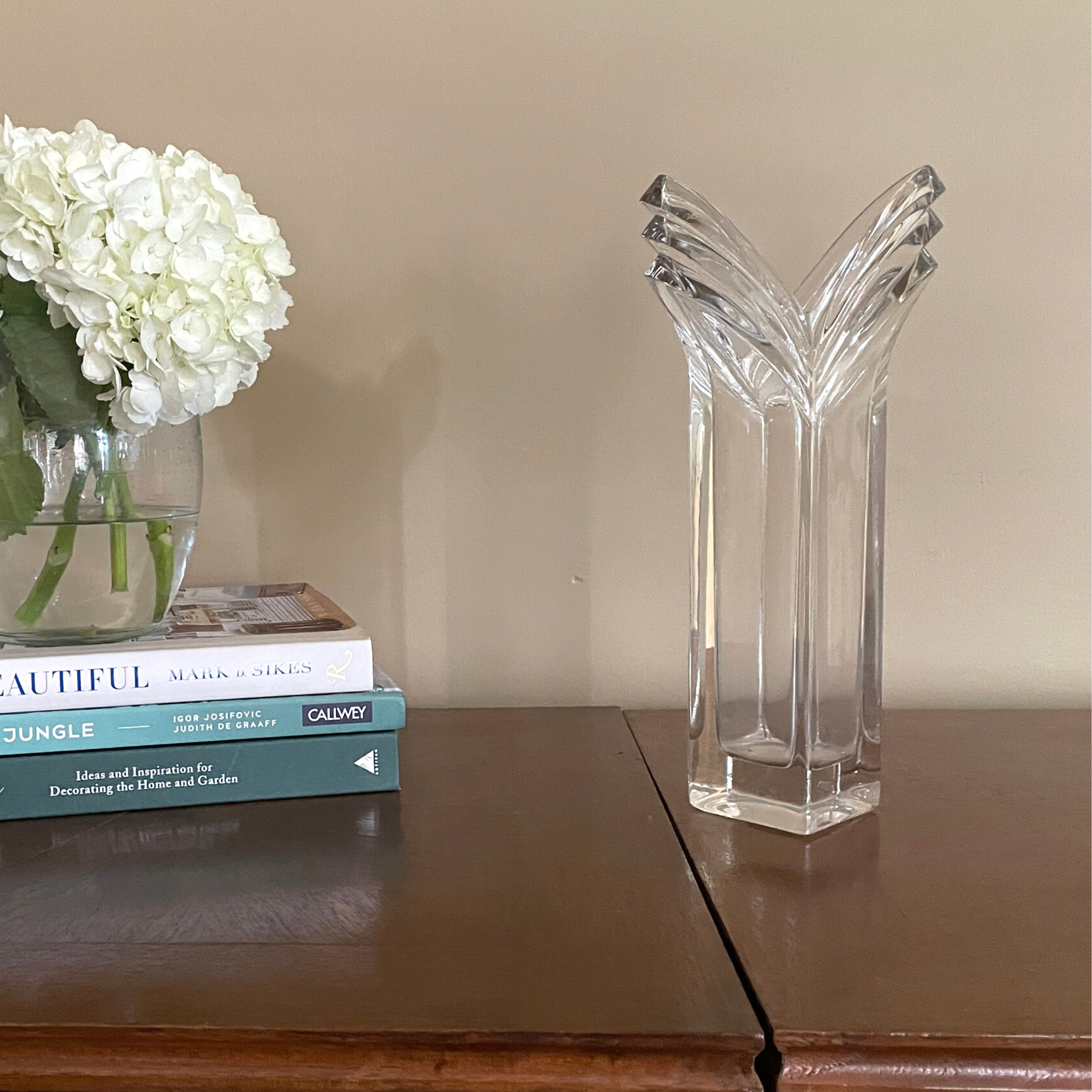 Crystal Deco Glass Vase