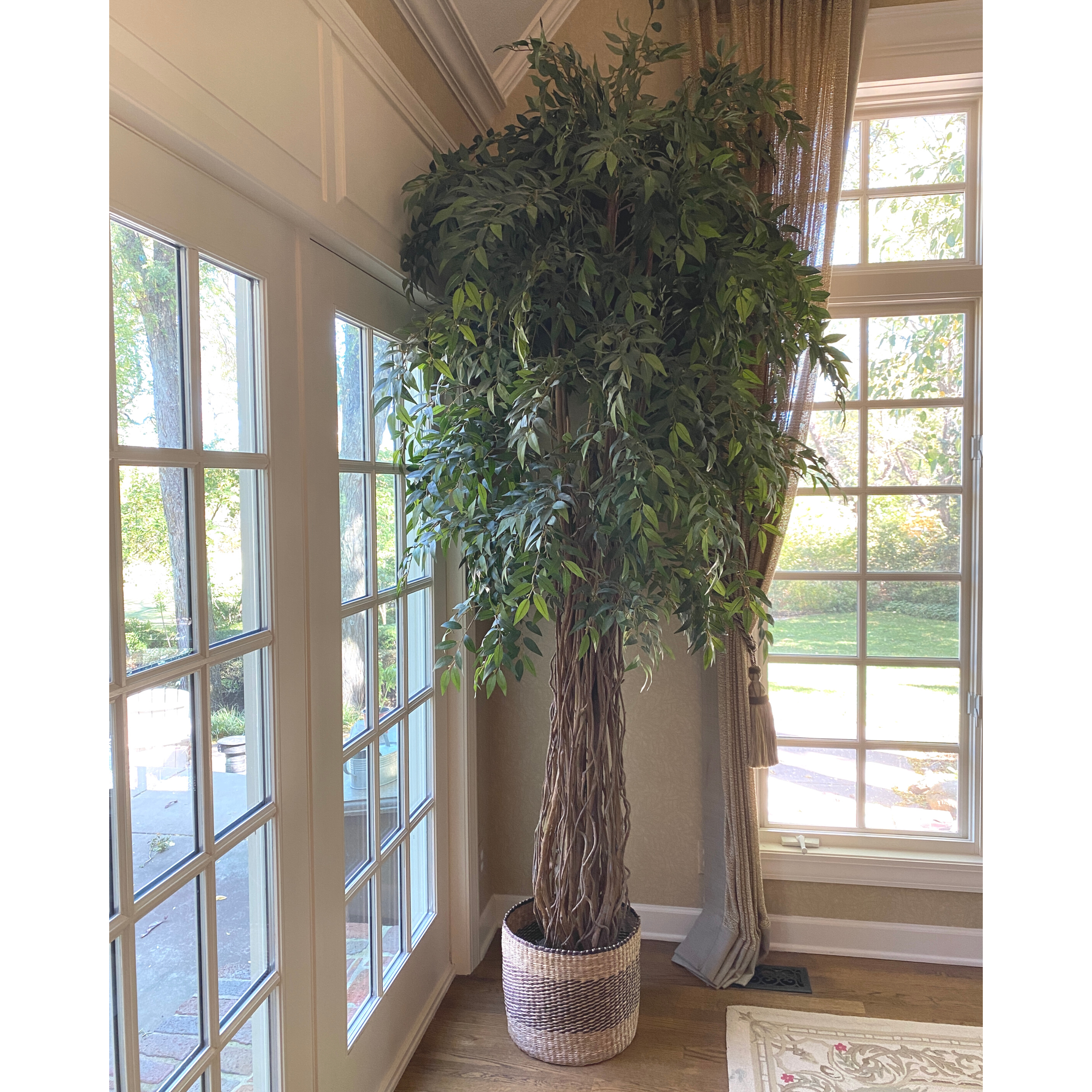 Potted Faux Ficus Tree 