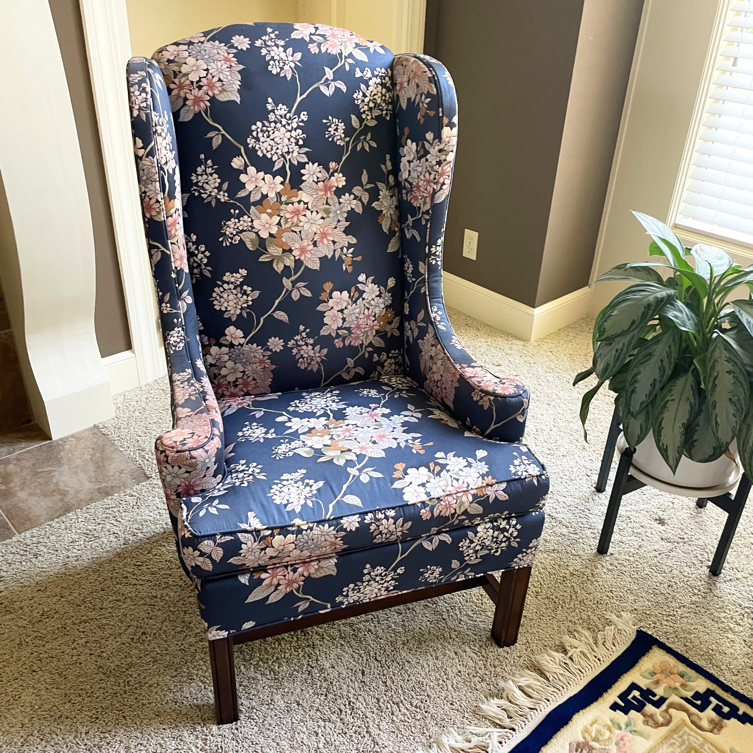 Ethan Allen Floral Chair