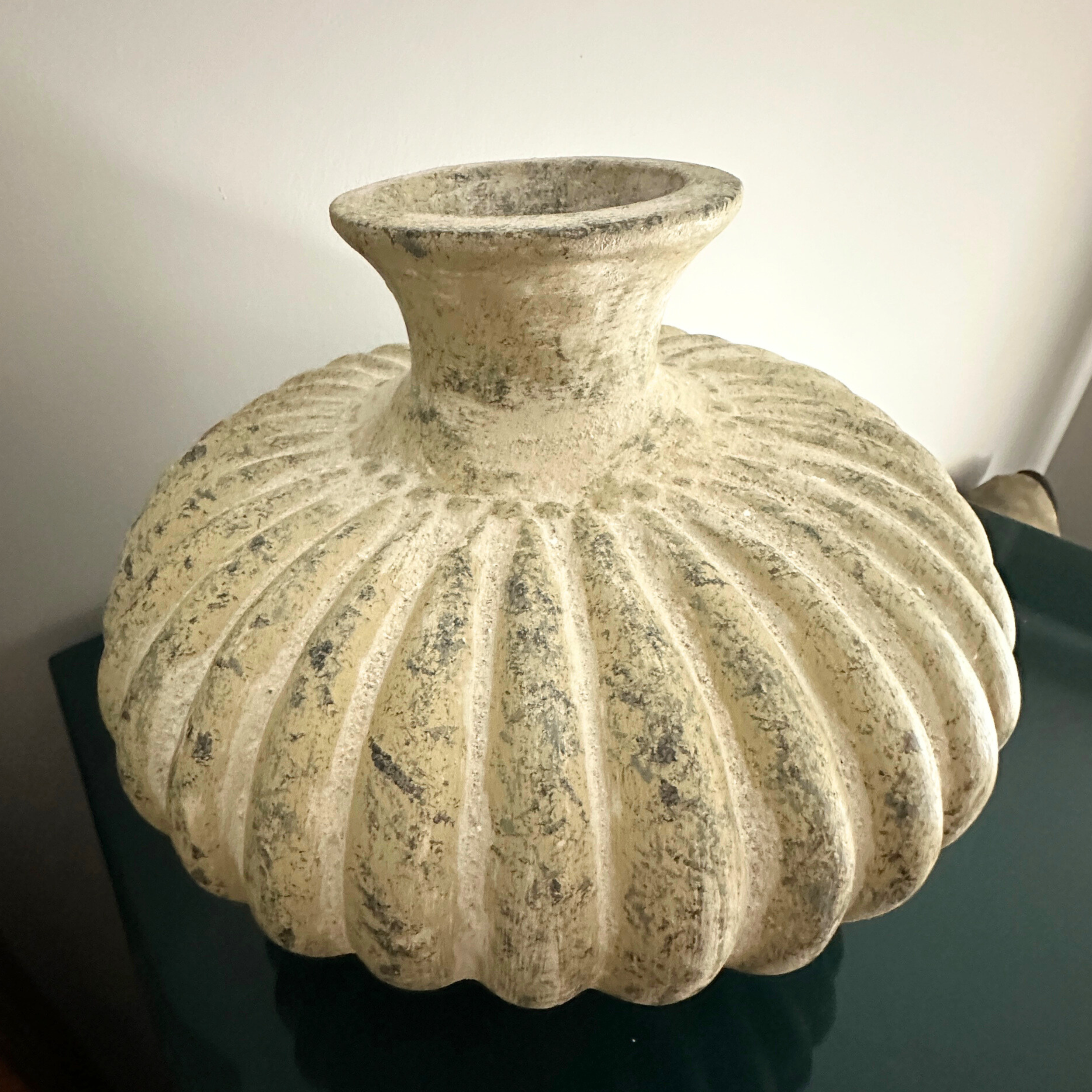 Faux Concrete Pottery Urn One