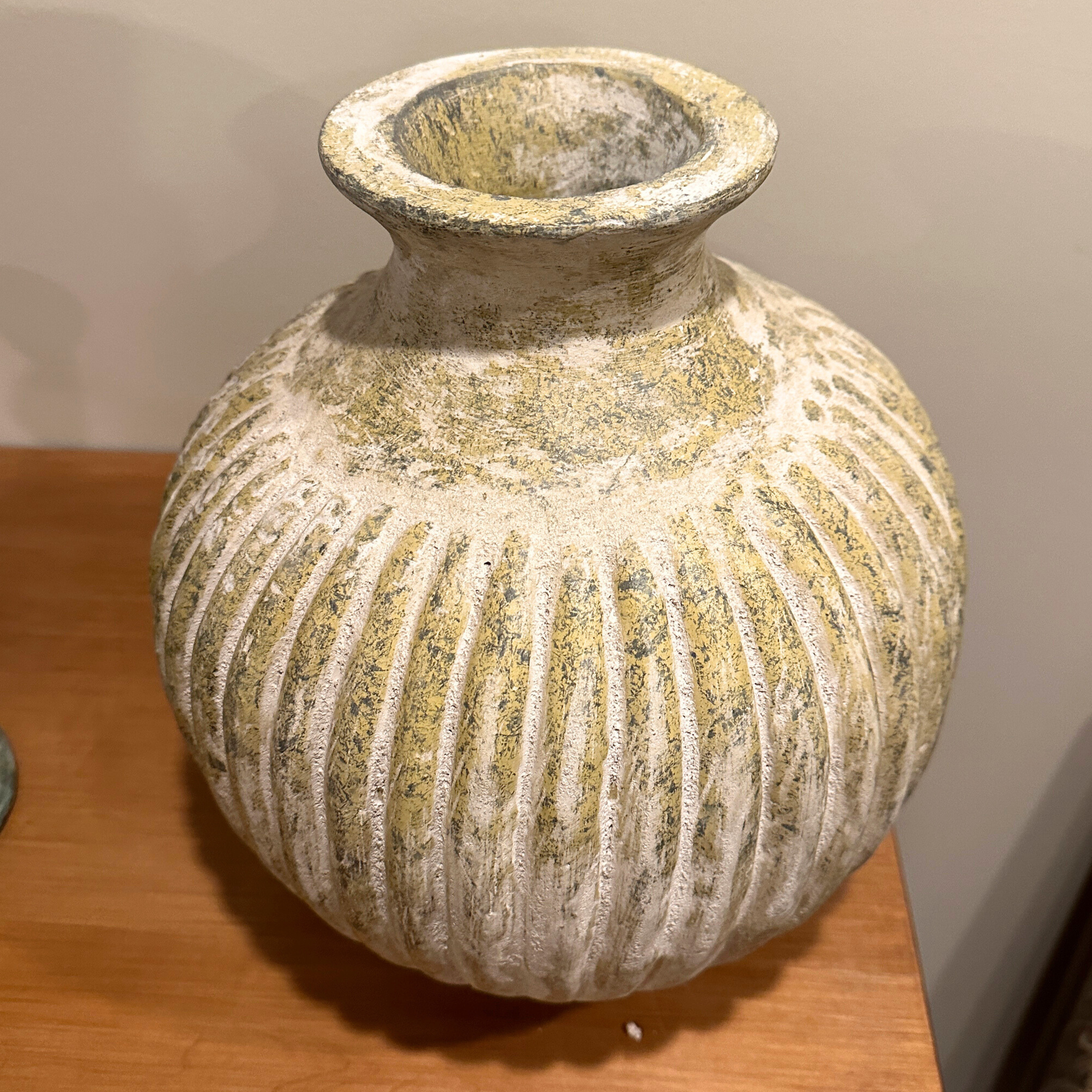 Faux Concrete Pottery Urn Two