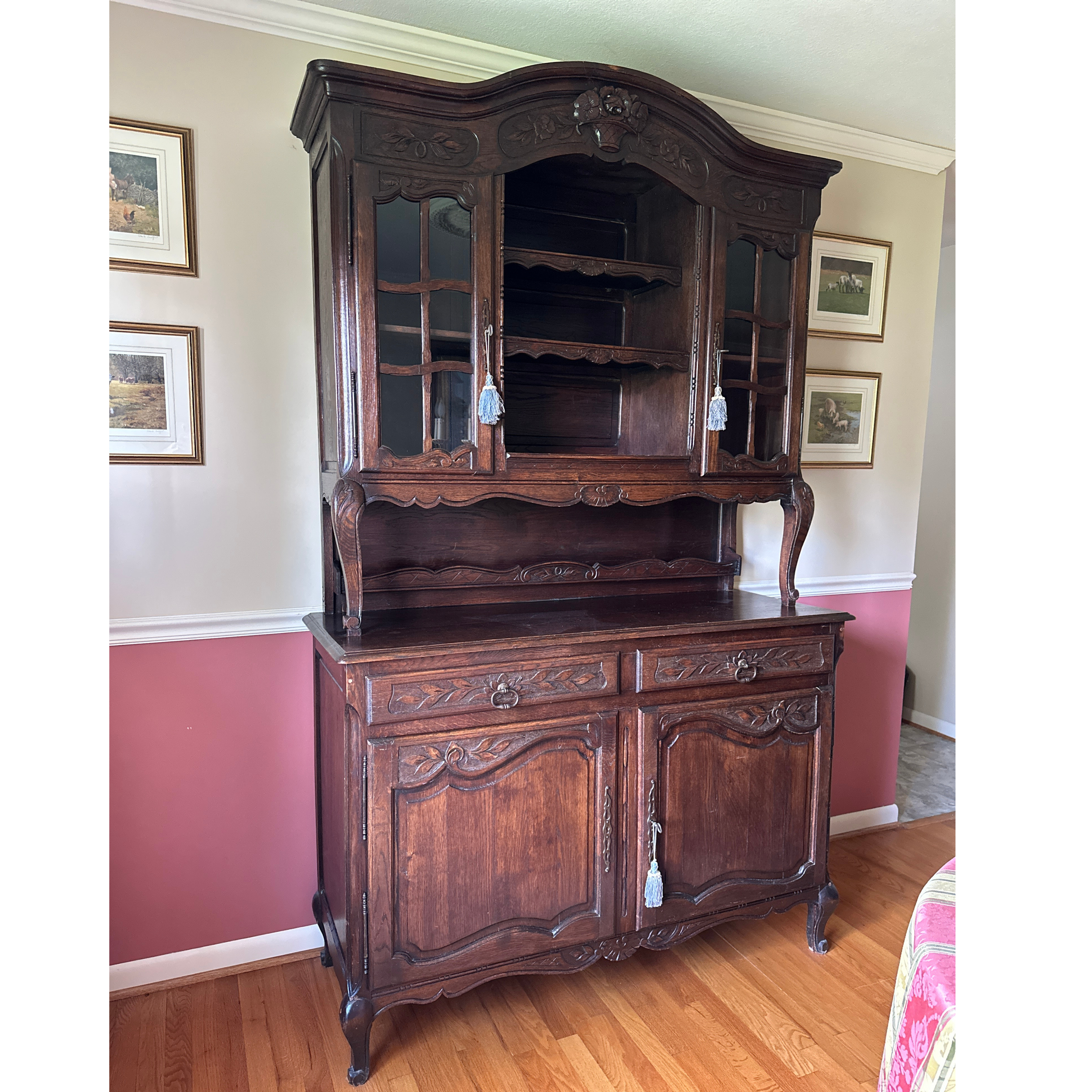 Antique French Carved Wood Buffet