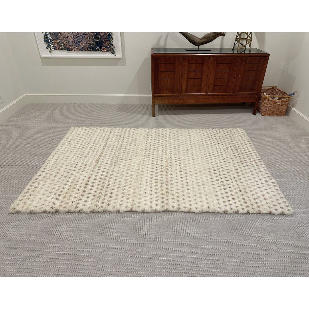 5' x 8' GoodWeave Ivory Shearling Area Rug