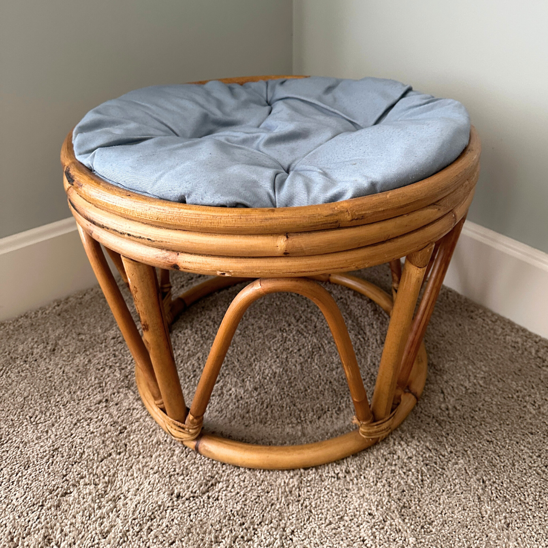 Cane and Bamboo Footstool